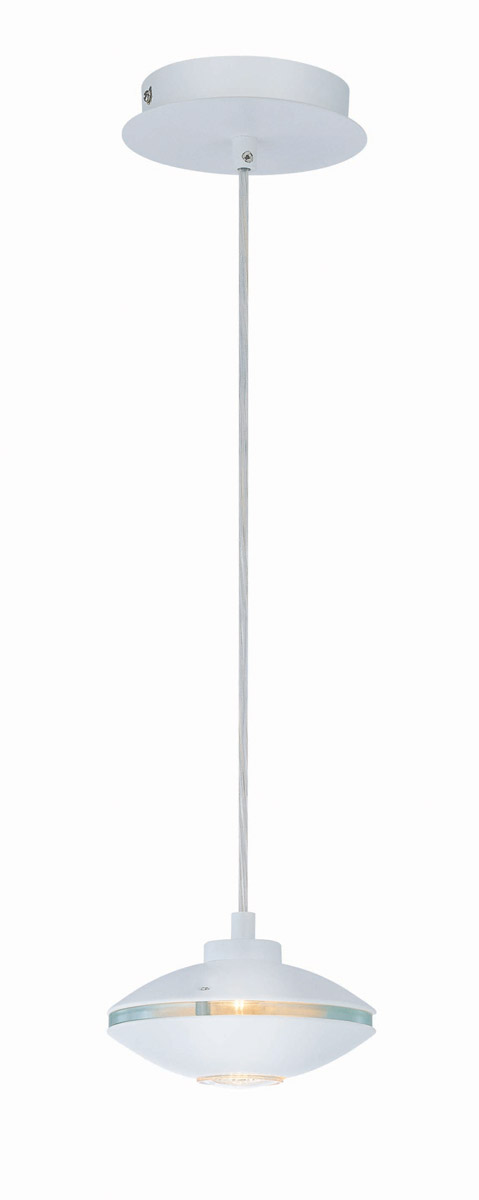 Espace 1 Light 6 inch White Pendant Ceiling Light