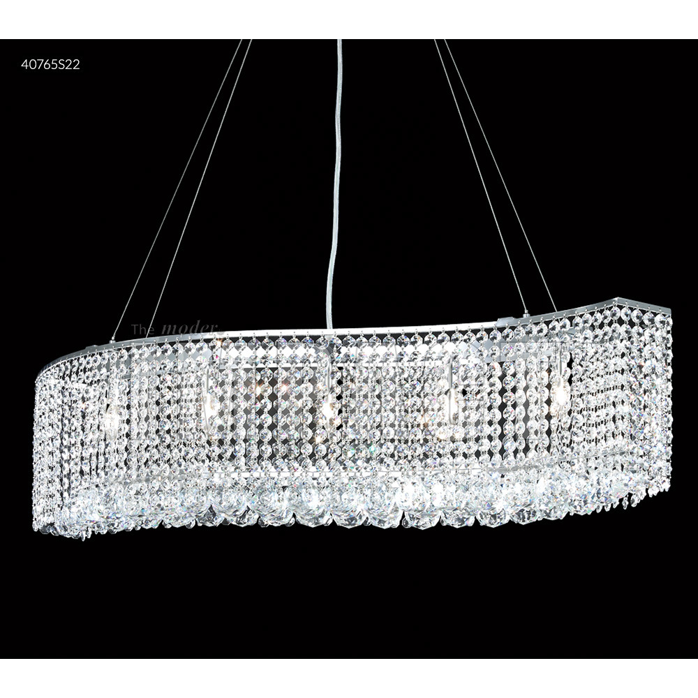 Contemporary 5 Light 7 inch Silver Chandelier Ceiling Light