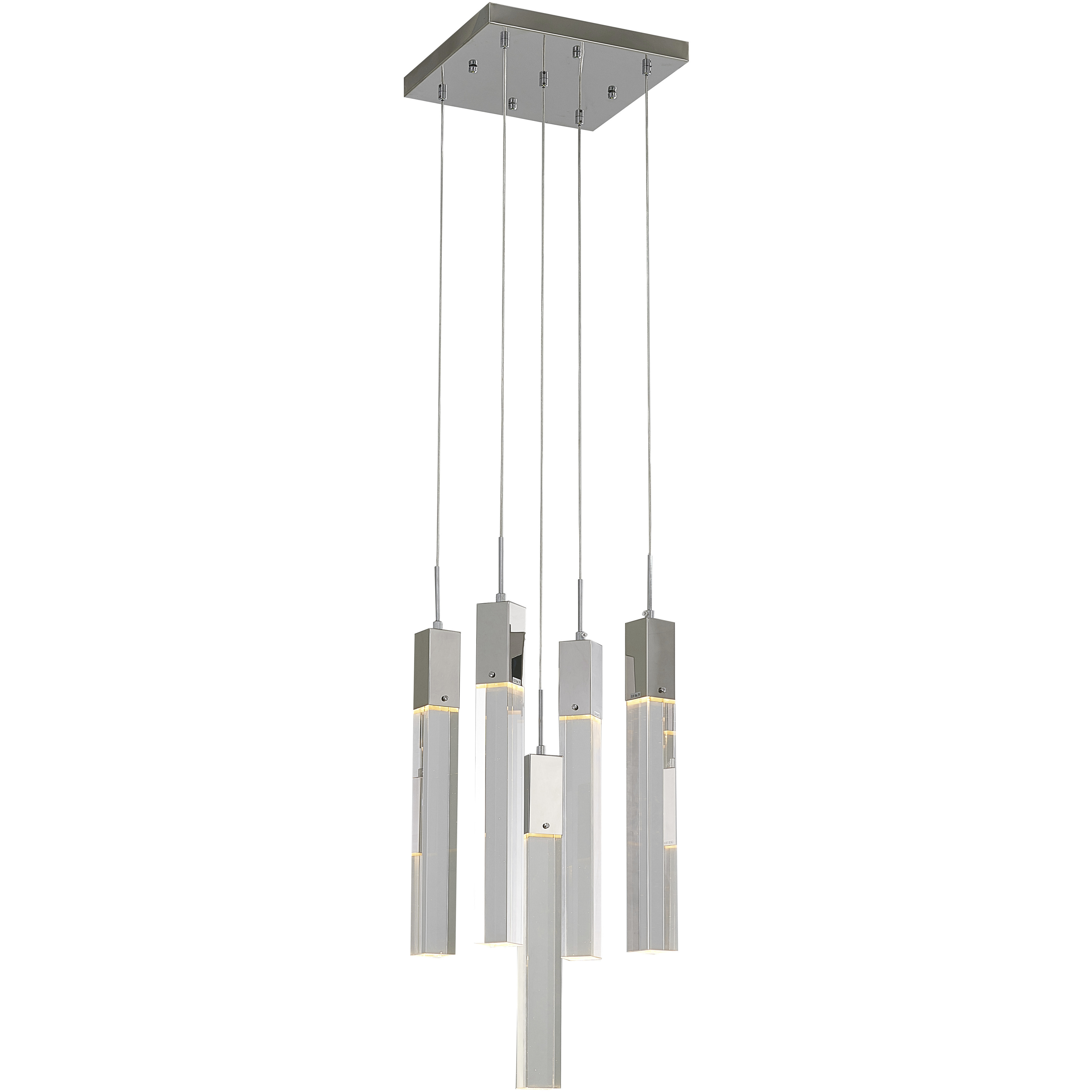 Canada 5 Light 13.78 inch Chrome Chandelier Ceiling Light