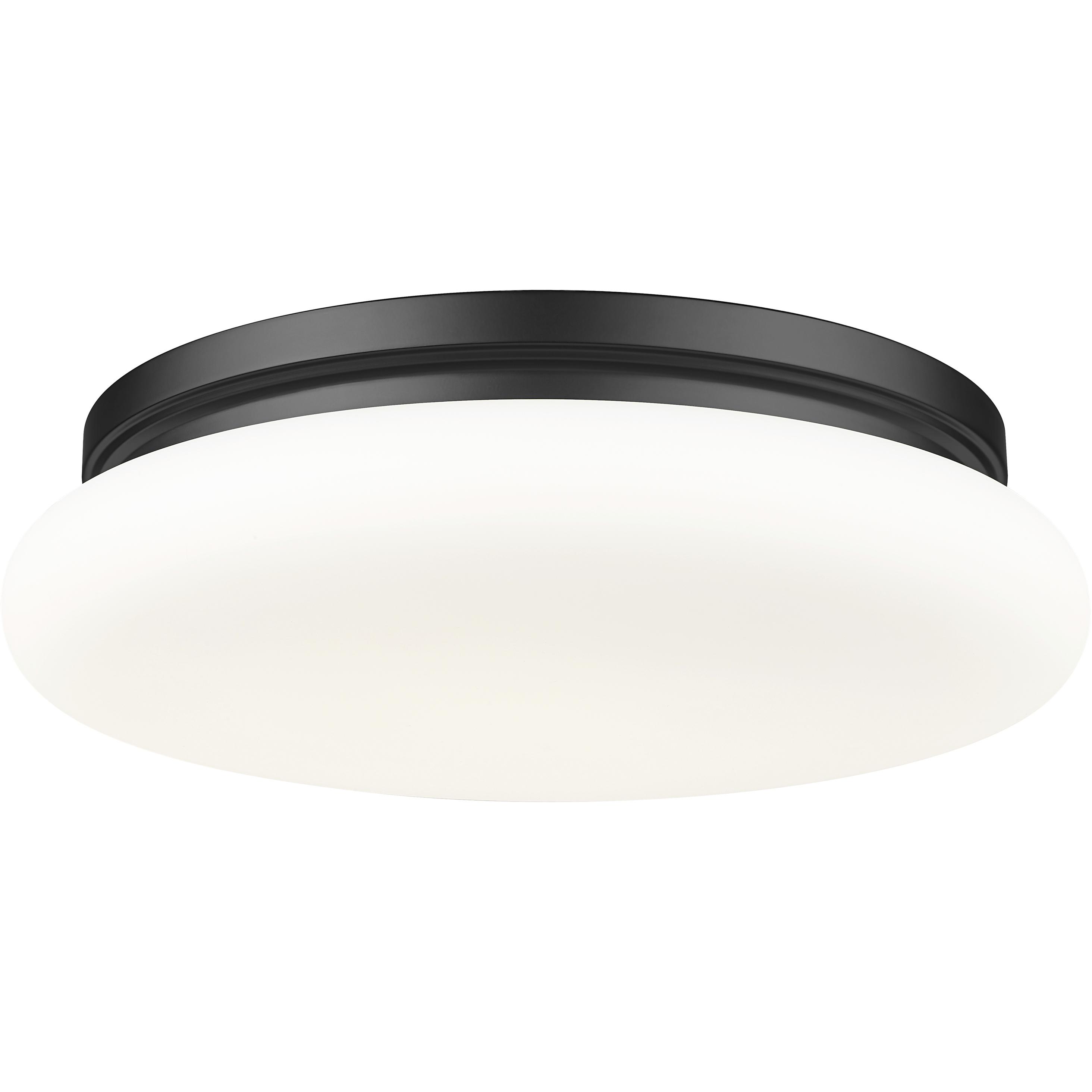 Soleil 1 Light 16 inch Matte Black Flush Mount Ceiling Light