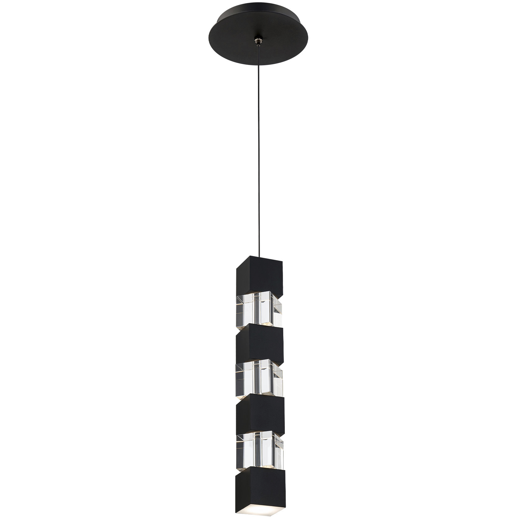 Super Star LED 2 inch Black Pendant Ceiling Light in 3000K, dweLED