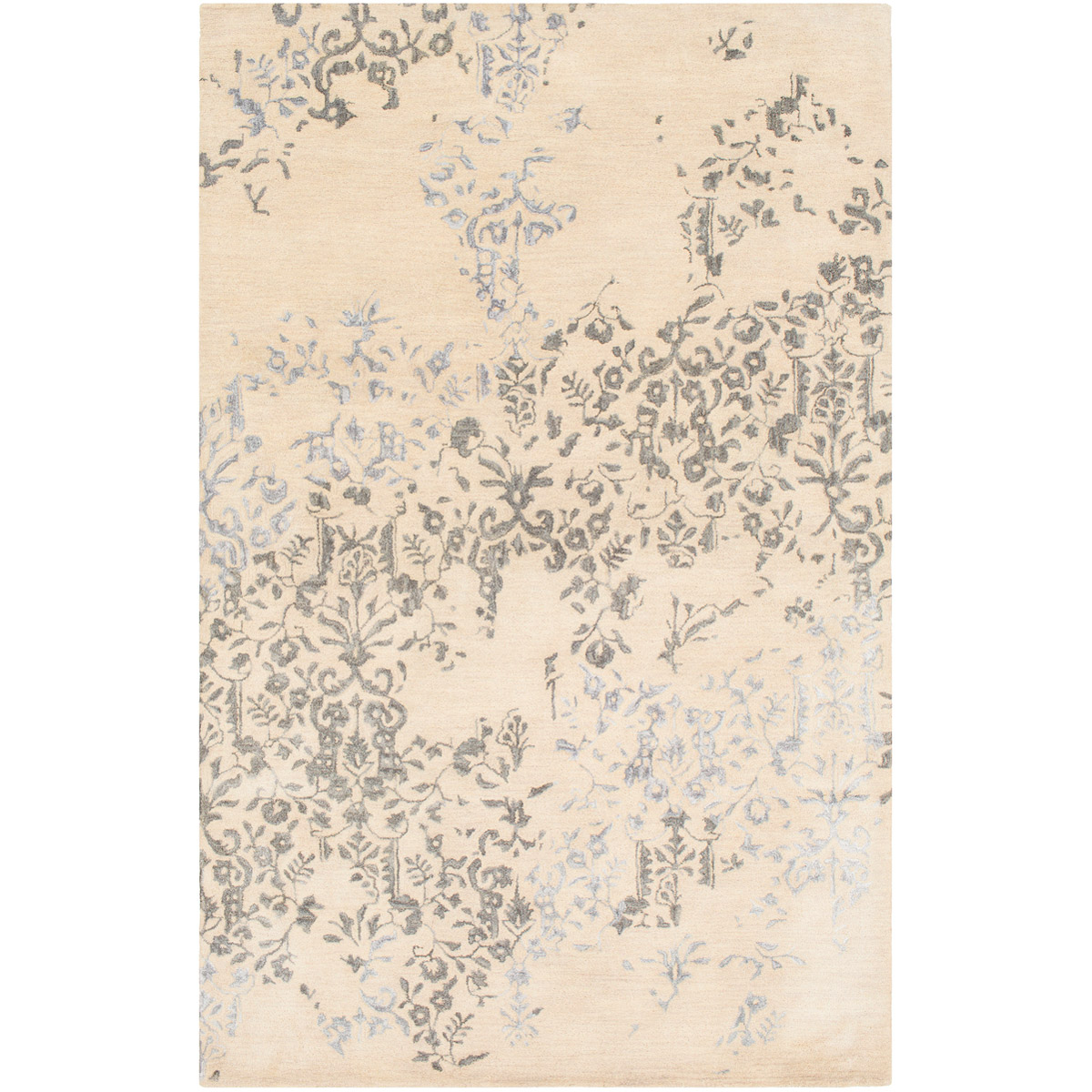 Banshee 96 X 60 inch Moss/Charcoal/Light Gray Rugs, Rectangle