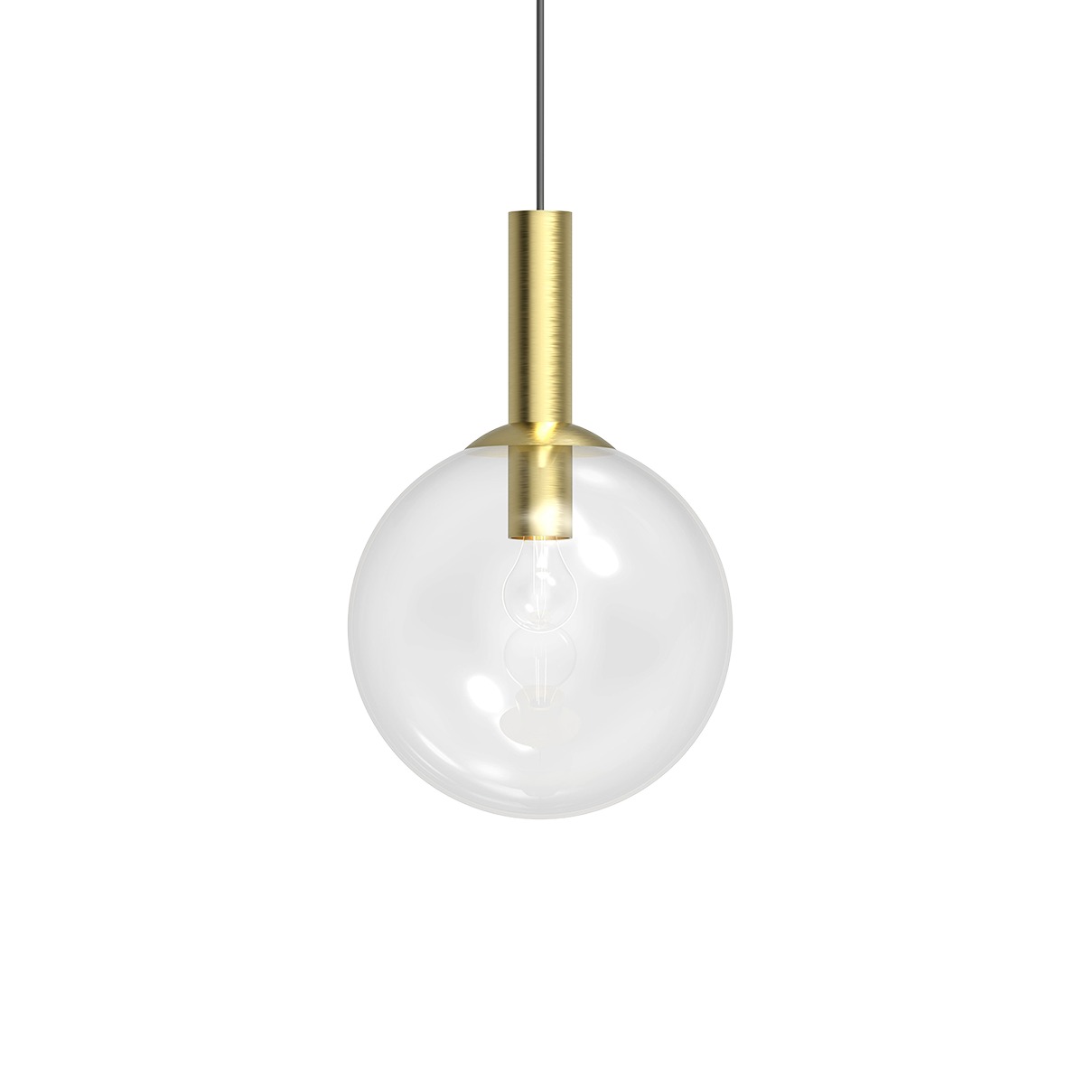 Bubbles 1 Light 12 inch Satin Brass Pendant Ceiling Light