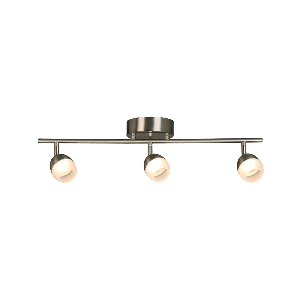 Stella Ferry 3 Light 120 Brushed Nickel Track Light Ceiling Light