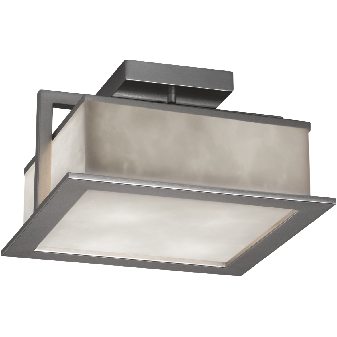 Clouds Laguna LED 12 inch Brushed Nickel Flush Mount Ceiling Light