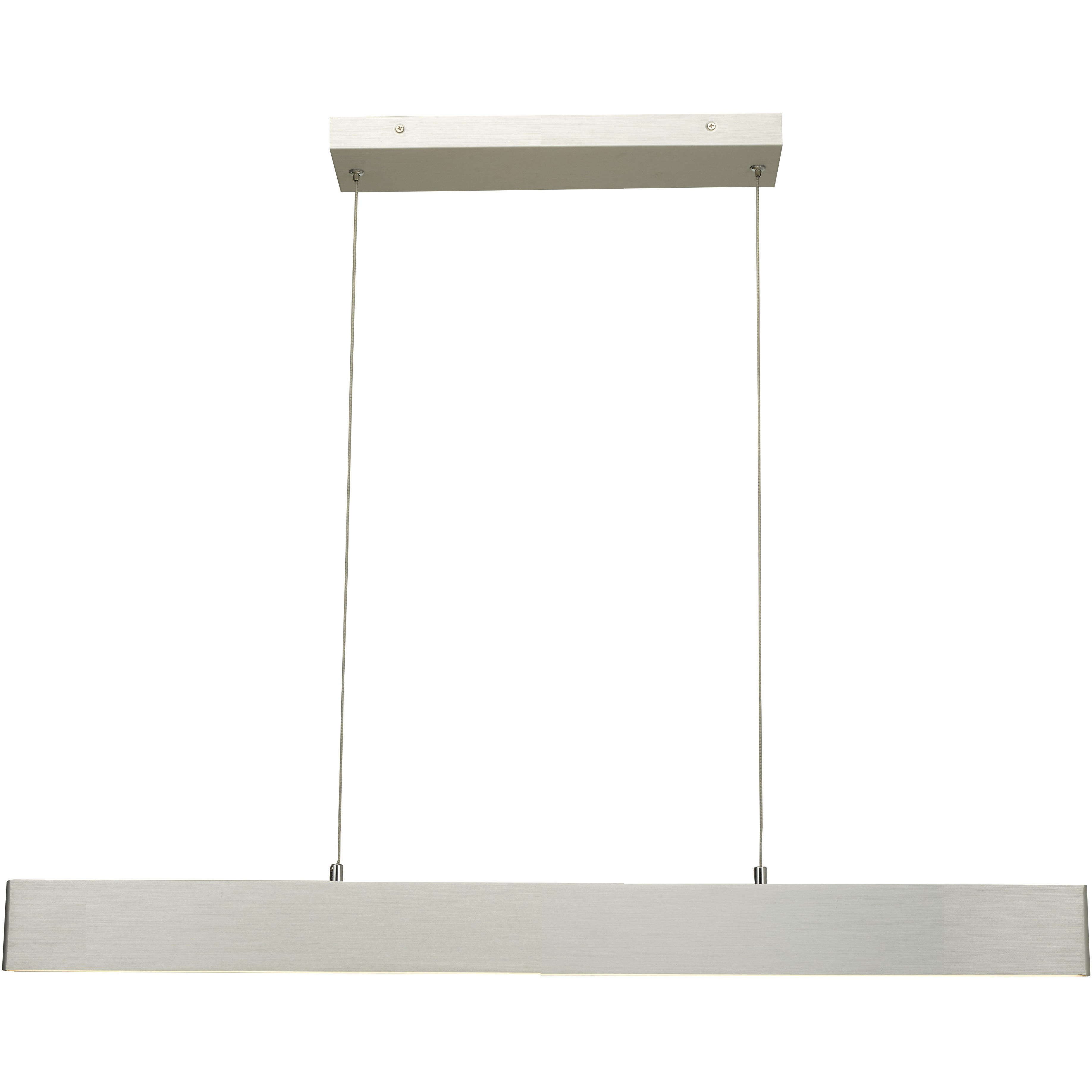 Slim LED 0.6 inch Brushed Aluminum Pendant Ceiling Light