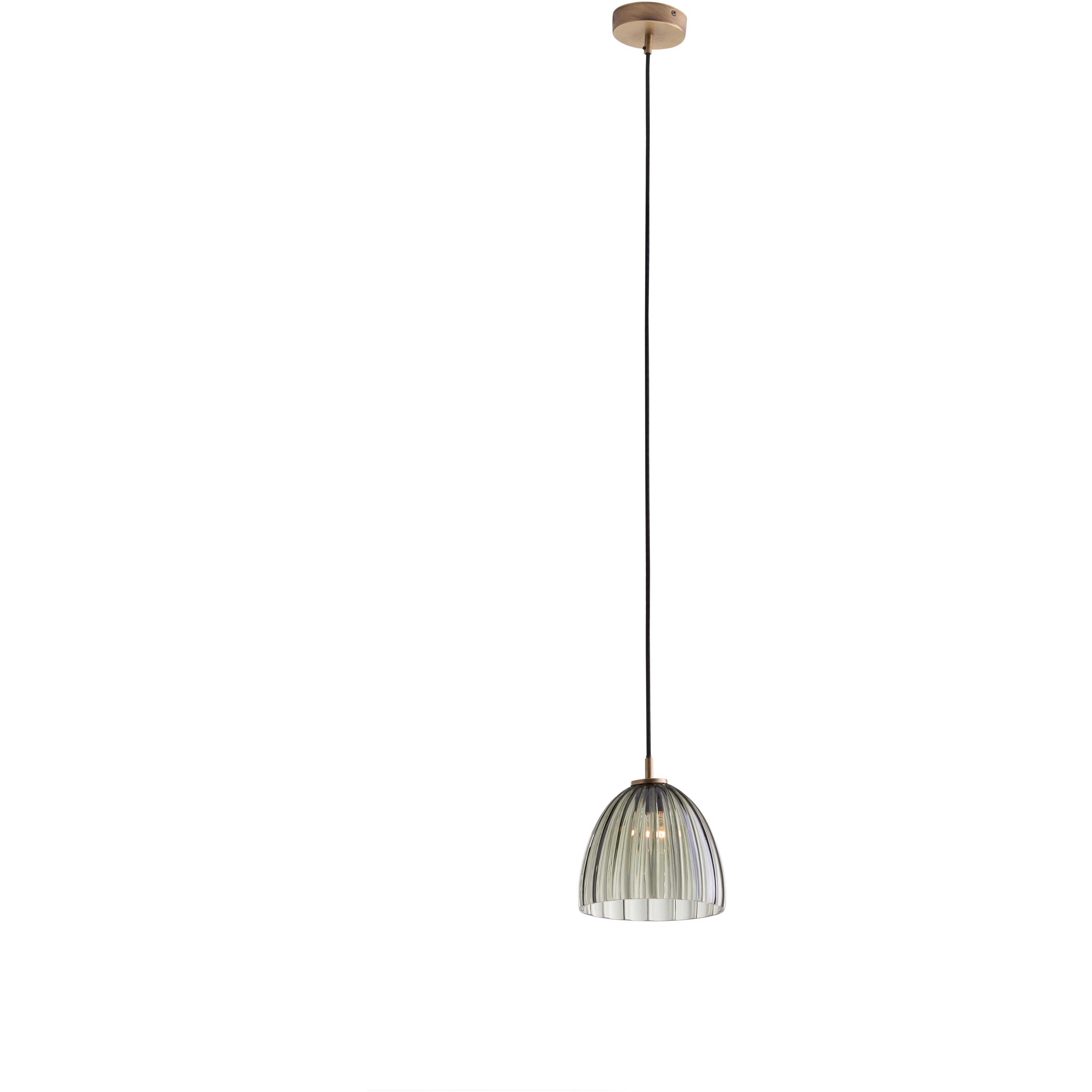 Caterina 1 Light 7.75 inch Black and Gold Single Pendant Ceiling Light