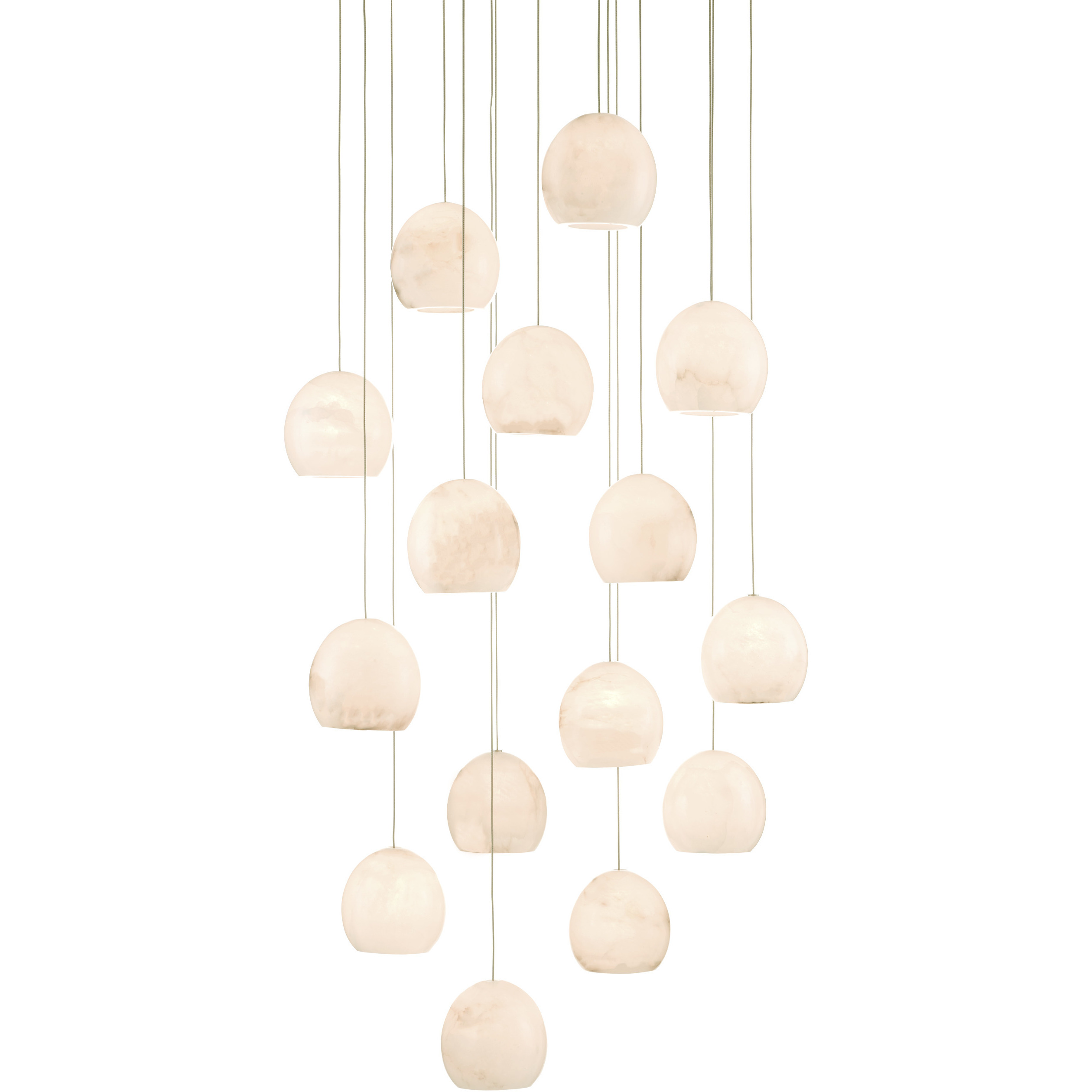 Lazio 15 Light 24 inch Silver Multi-Drop Pendant Ceiling Light