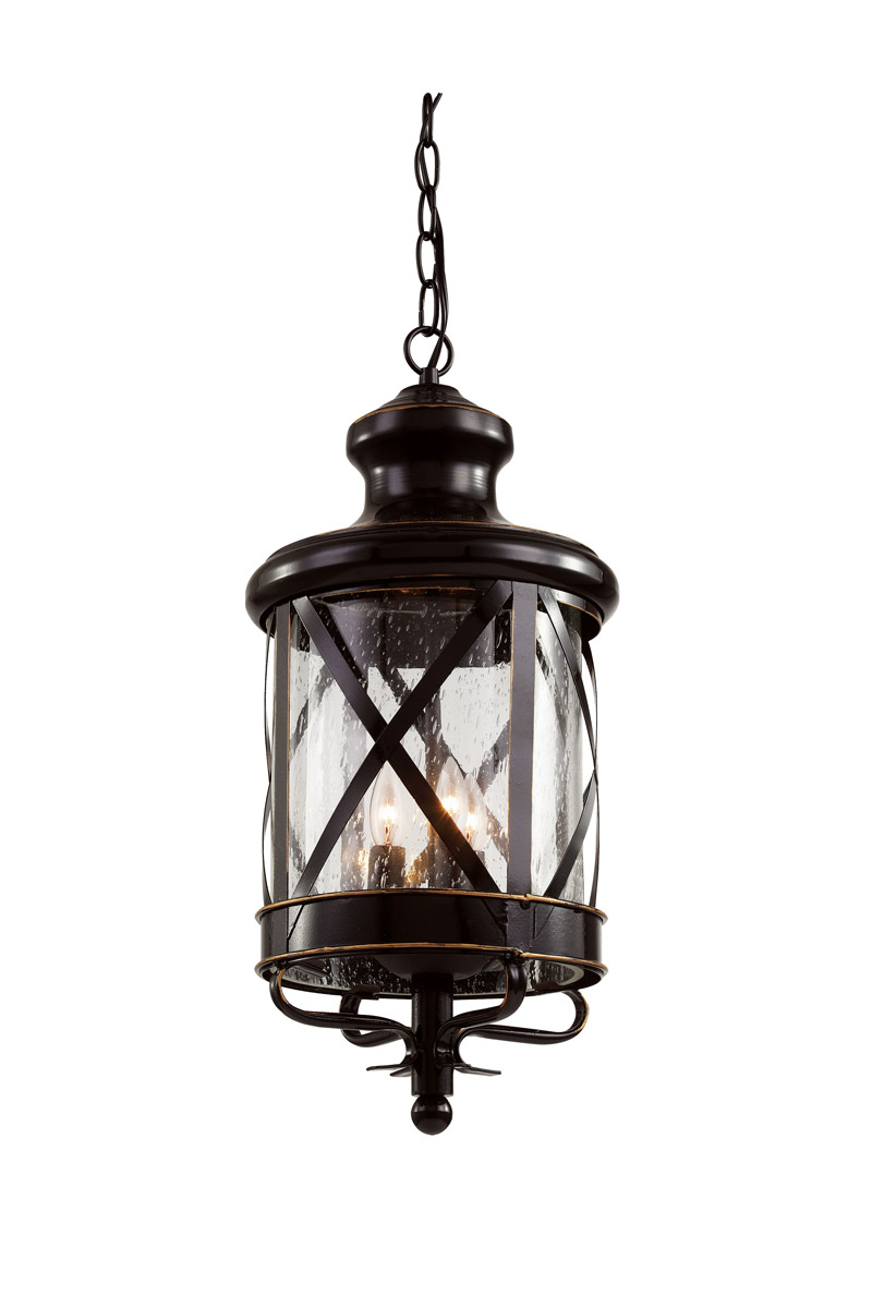 Chandler 4 Light 10.75 inch Rubbed Oil Bronze Outdoor Hanging Lantern