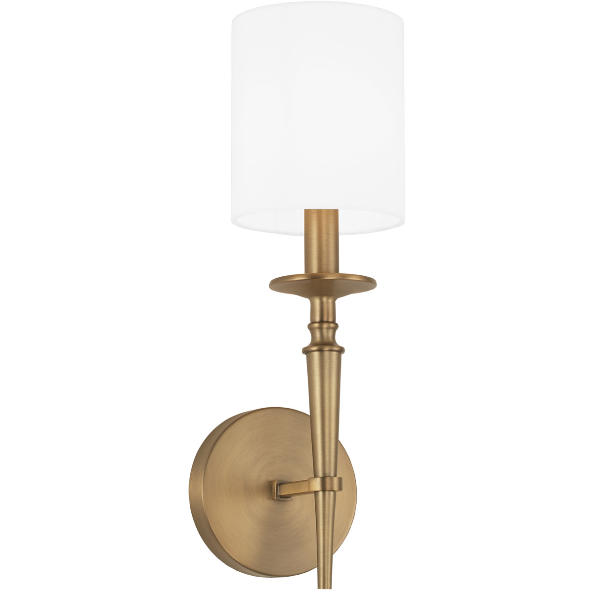Capital Lighting Abbie 1 Light 5 inch Aged Brass Sconce Wall Light 642611AD-701 - Open Box