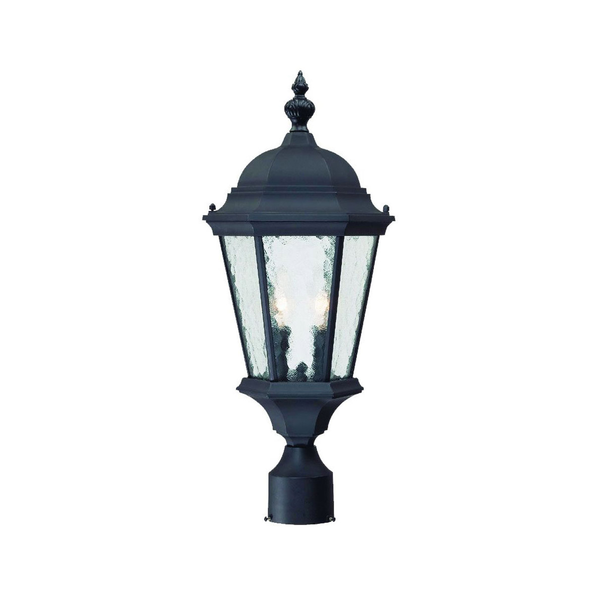 Telfair 2 Light 22 inch Matte Black Exterior Post Mount Light