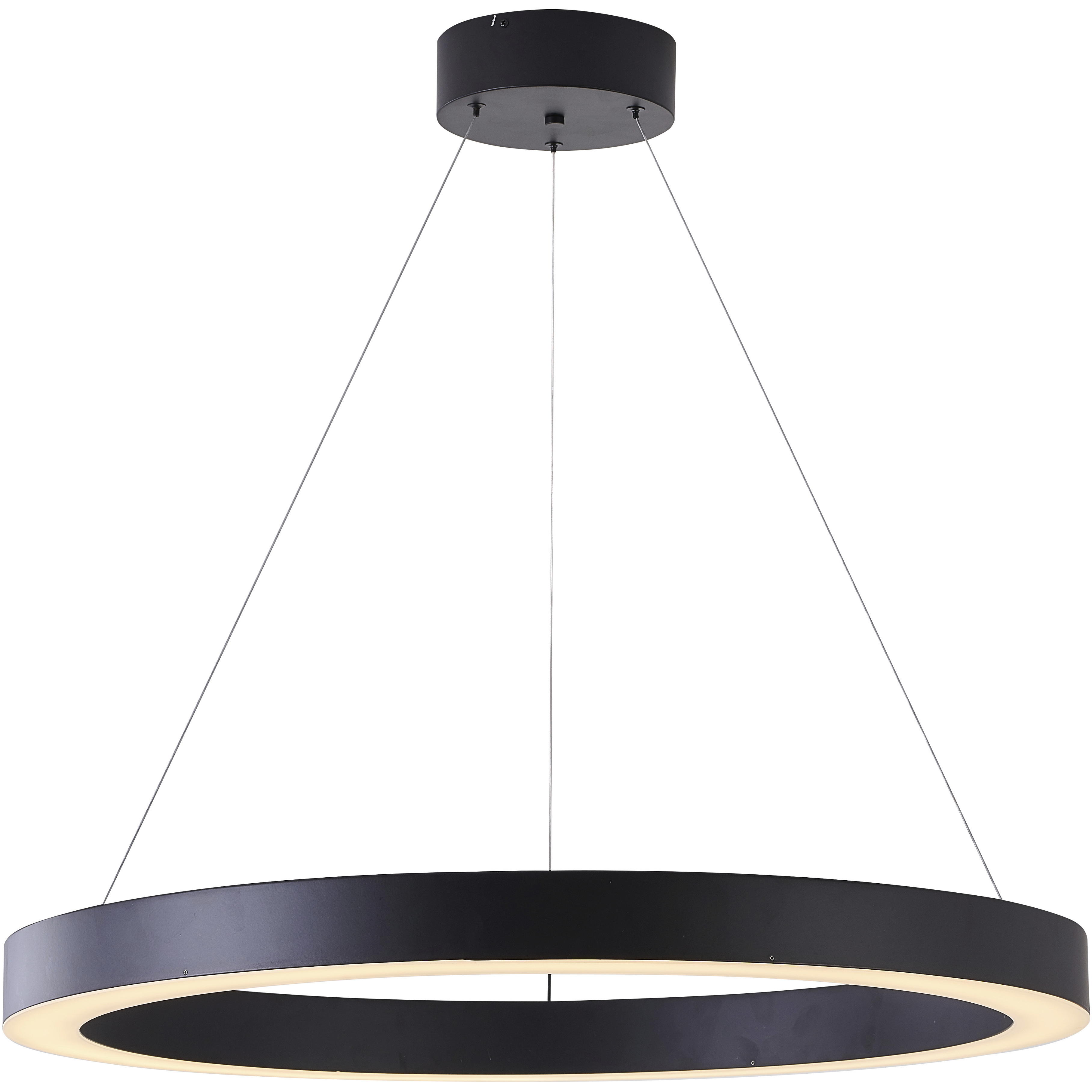 Canada LED 33.4 inch Matte Black Chandelier Ceiling Light