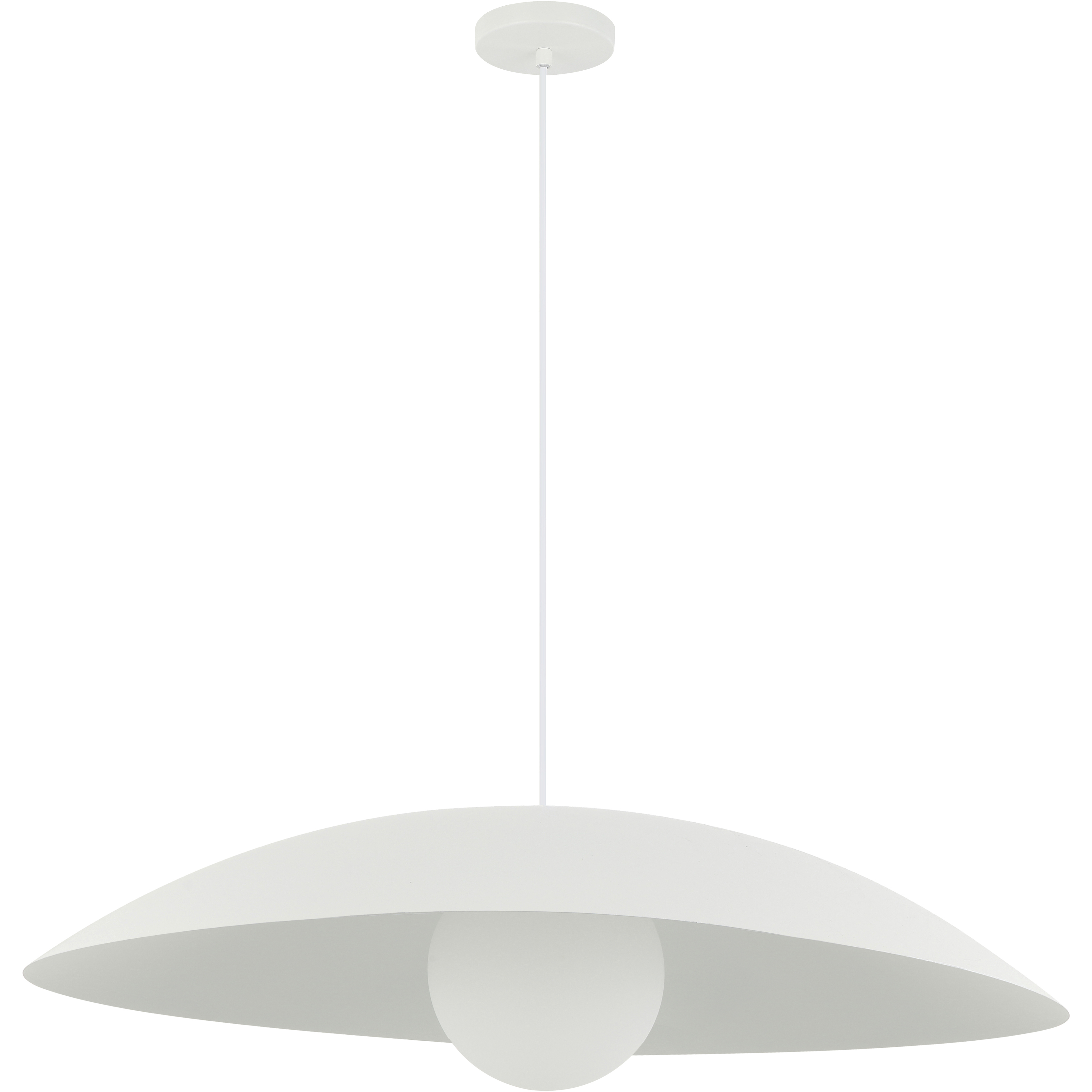 Olivia 1 Light 23.5 inch Matte White Pendant Ceiling Light