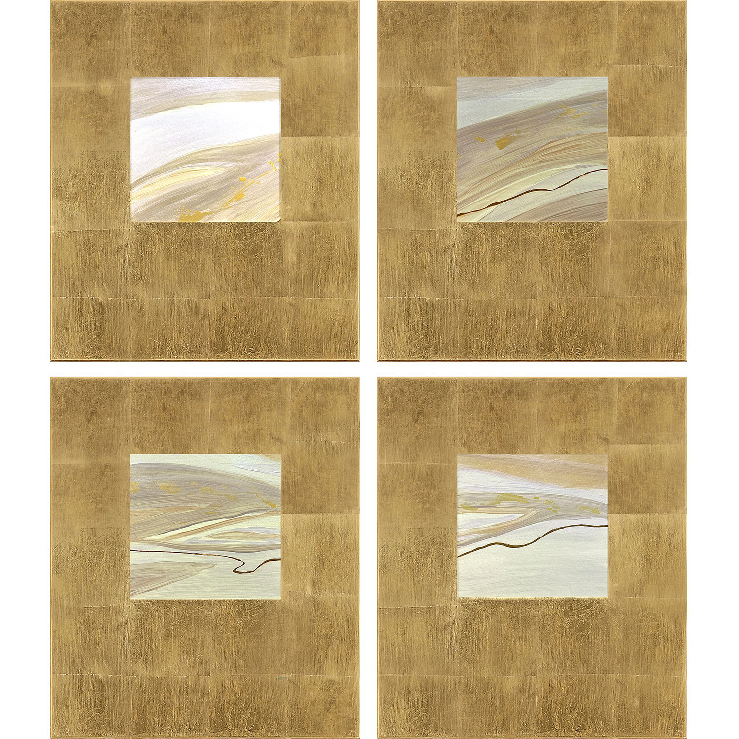 Neutral Galaxy White and Green and Neutral Wall Sculpture, The Studio