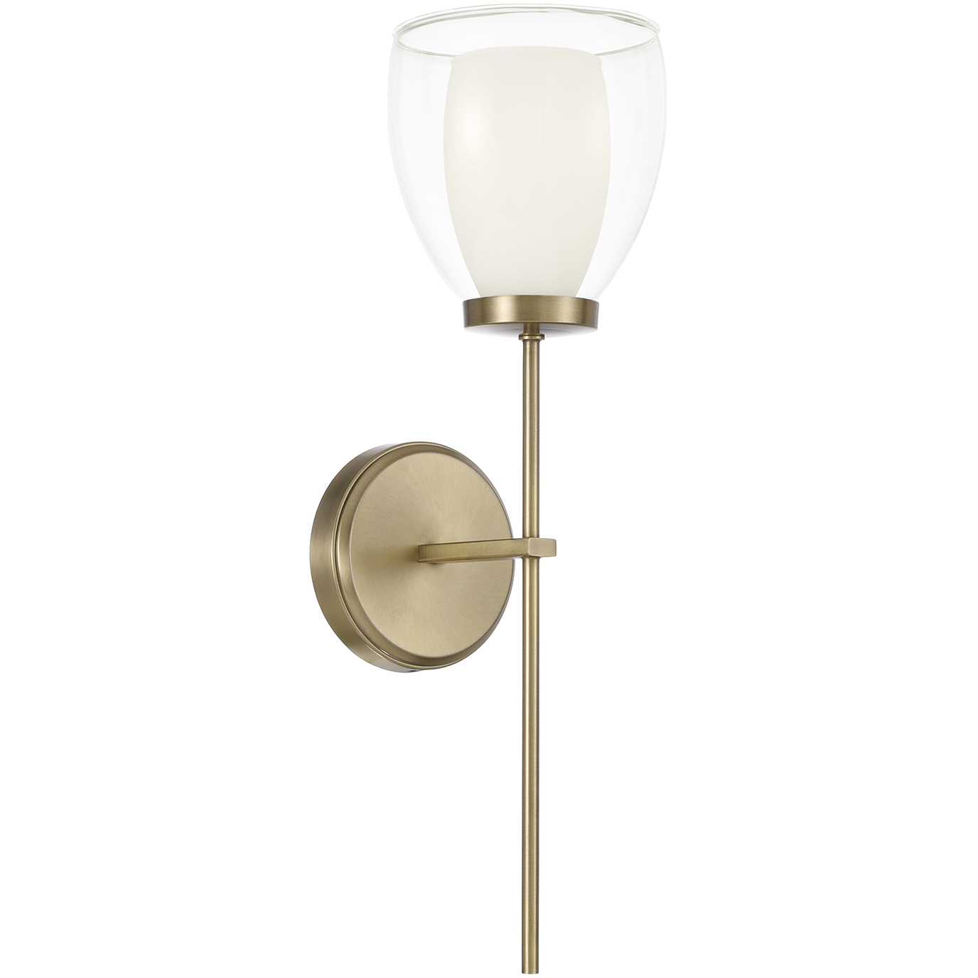 Joss 1 Light 6 inch Aged Brass ADA Sconce Wall Light