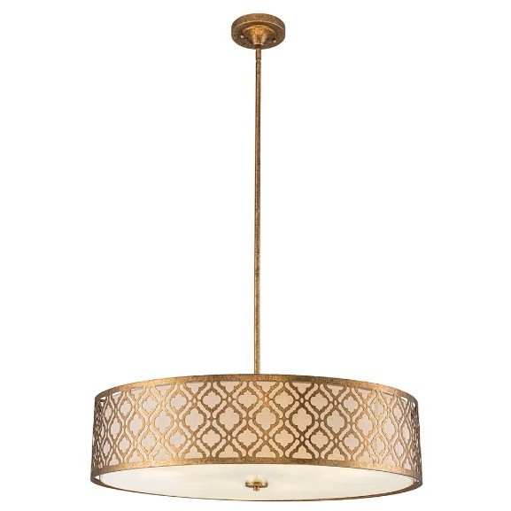 Arabella 6 Light Gold Pendant Ceiling Light