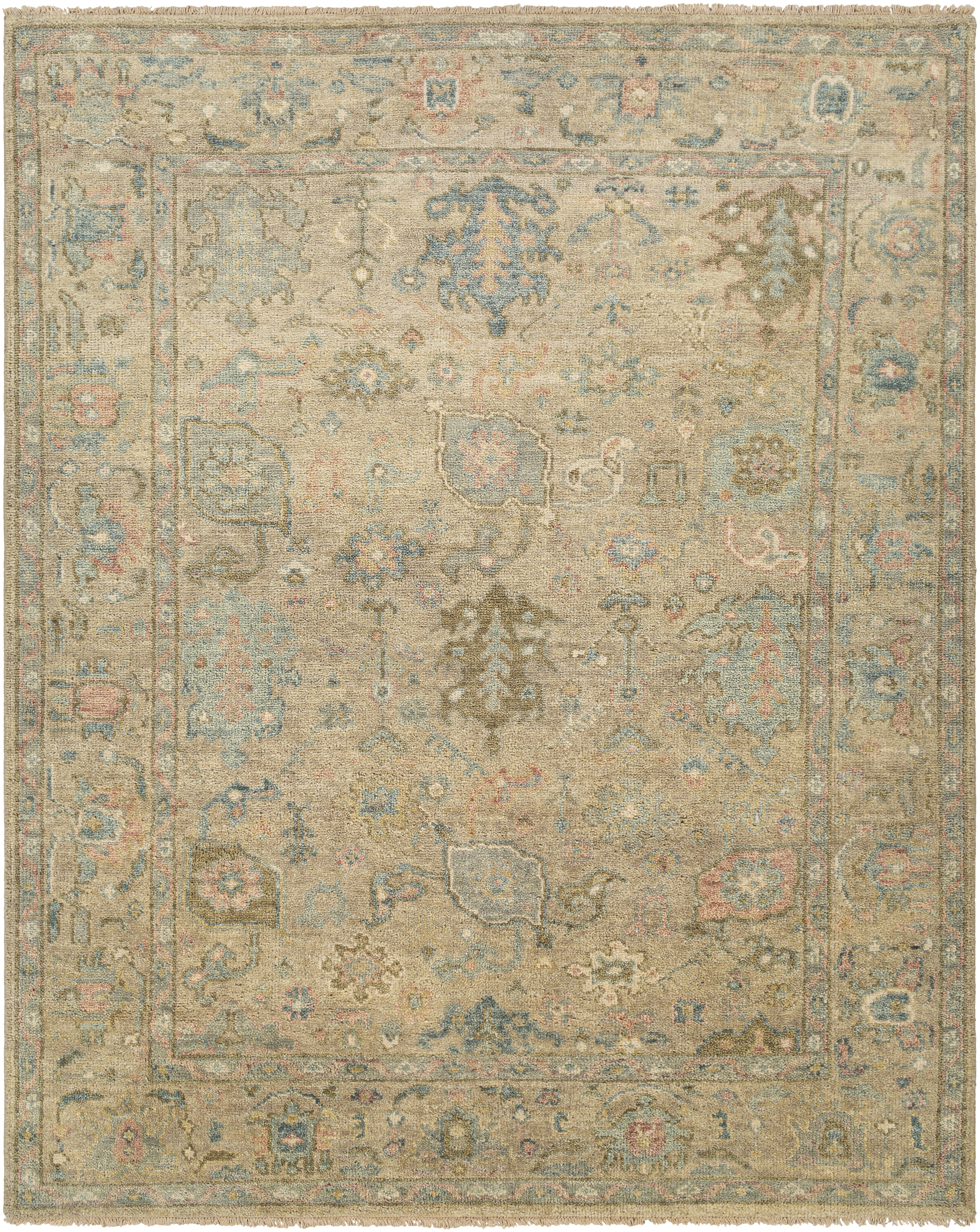 Biscayne 36 X 24 inch Ice Blue Rug, Rectangle