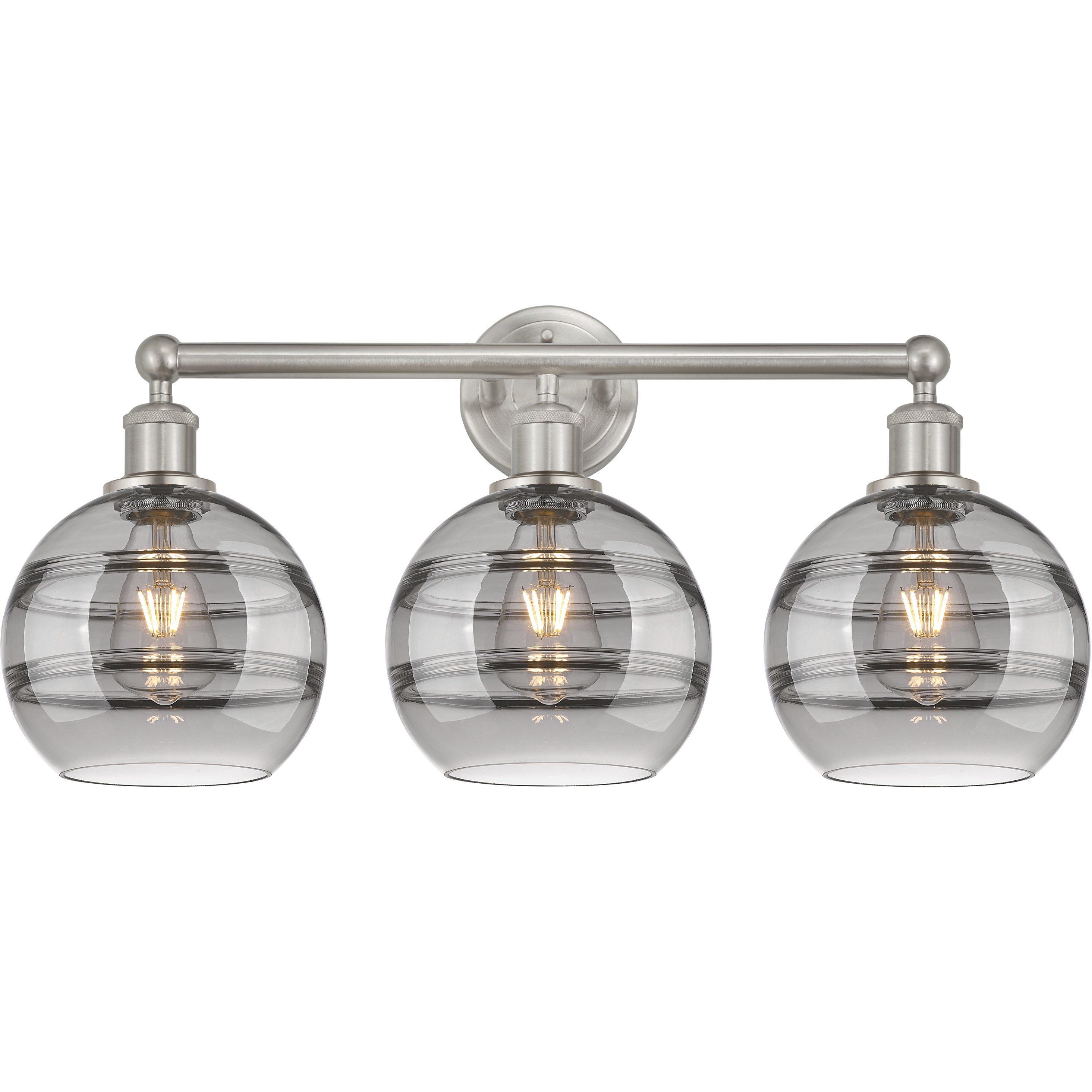 Edison Rochester 3 Light 26 inch Satin Nickel Bath Vanity Light Wall Light