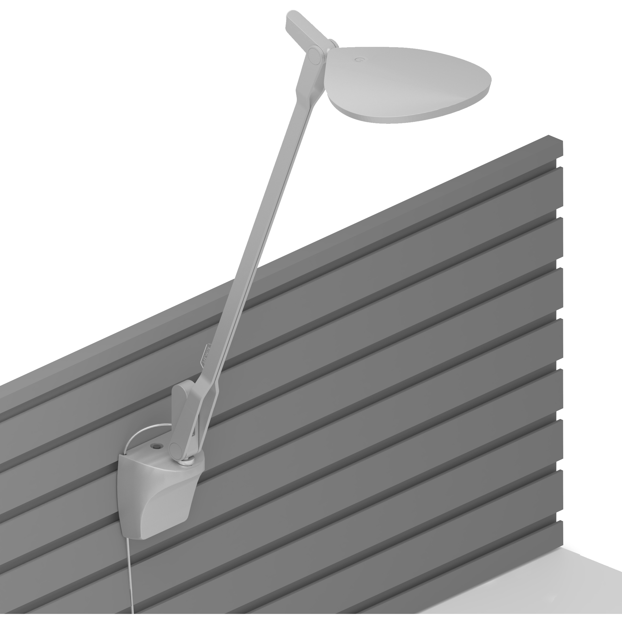 Koncept SPY-W-SIL-USB-SLT Splitty Slatwall Mount Desk Lamp Wall Light ...