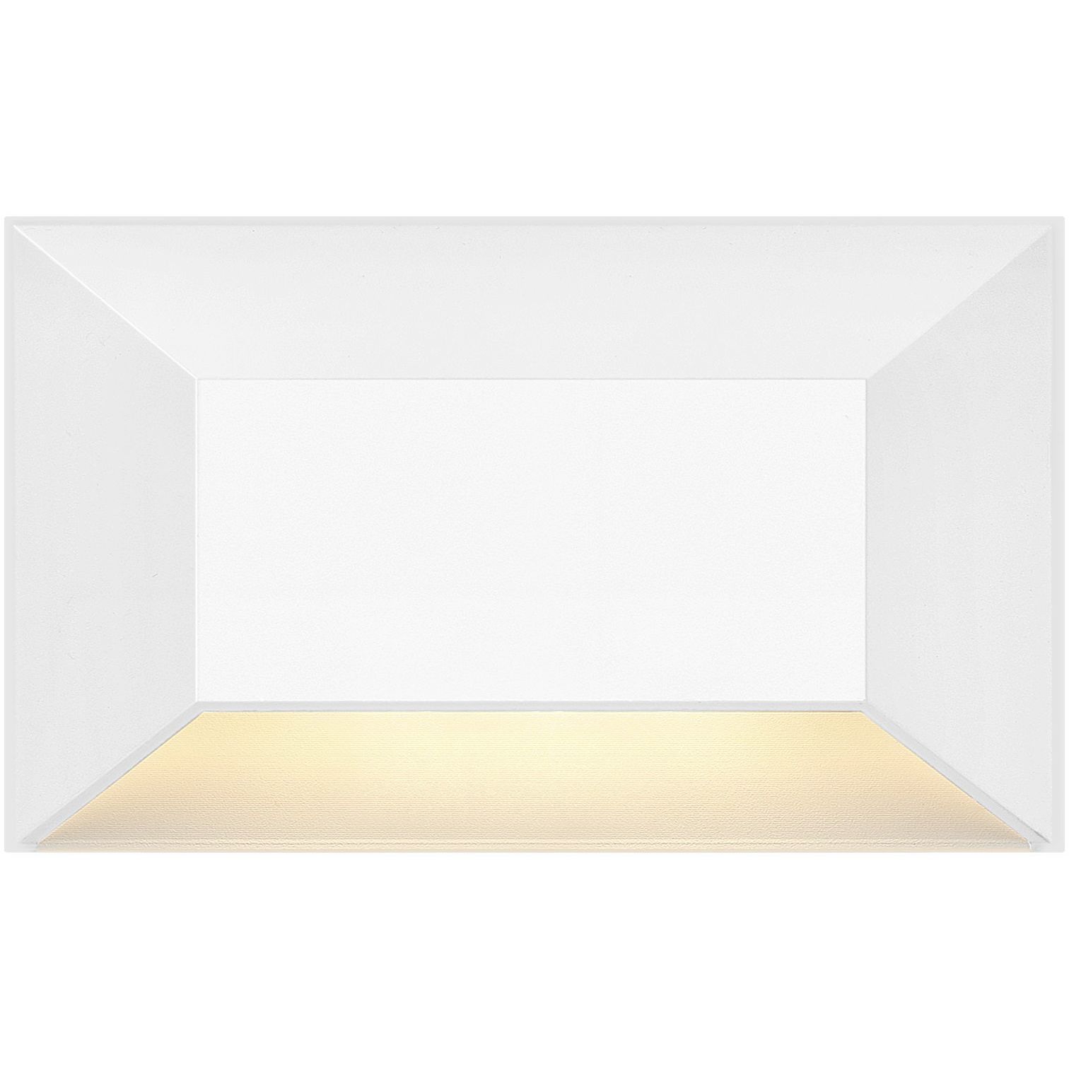 Nuvi 12v 1.90 watt Matte White Landscape Deck Sconce, Rectangular