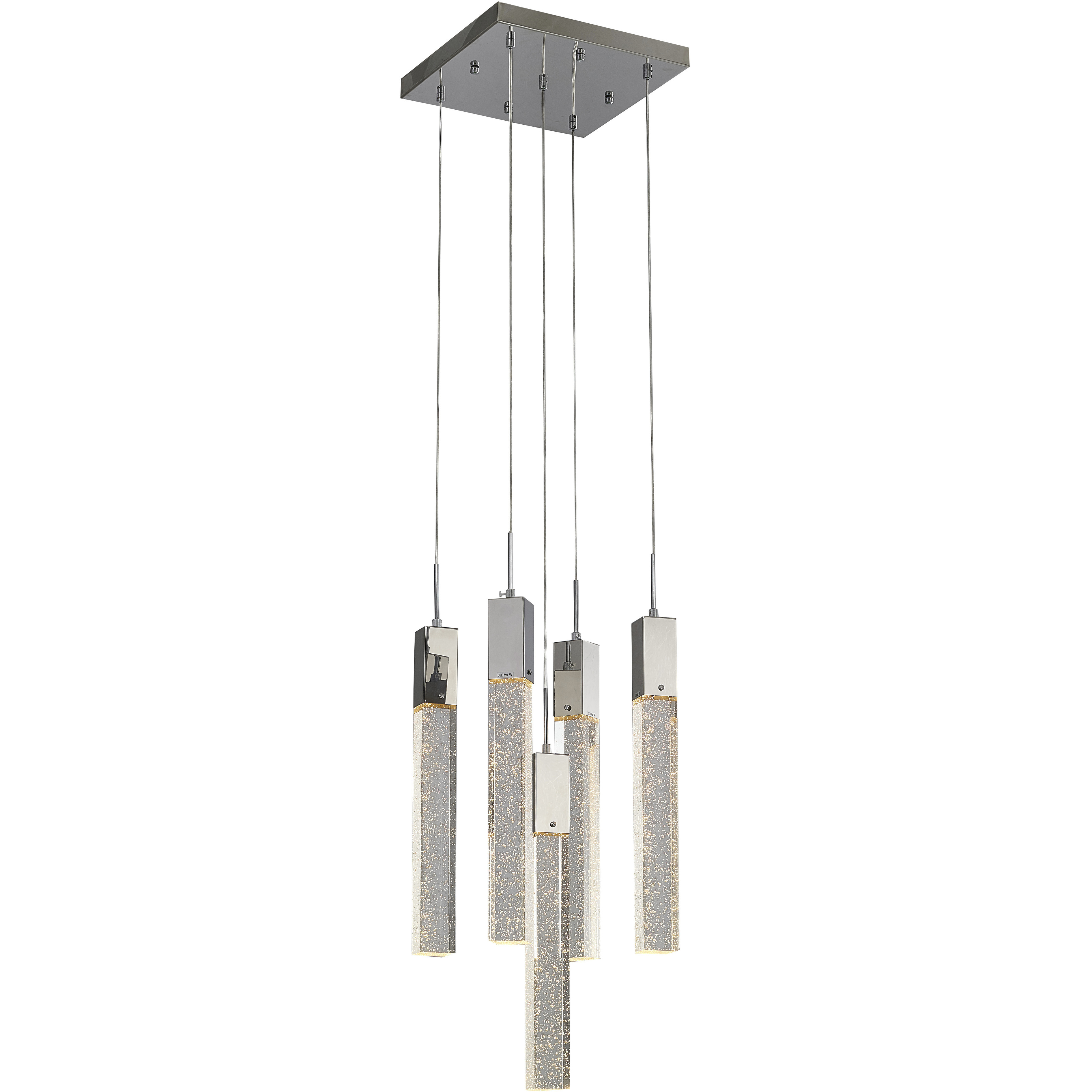Canada 5 Light 13.78 inch Chrome Chandelier Ceiling Light