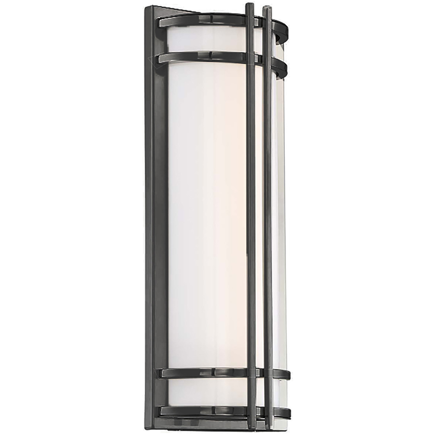 Skyscraper LED 18 inch Bronze Outdoor Wall Light in 3000K, 18in.