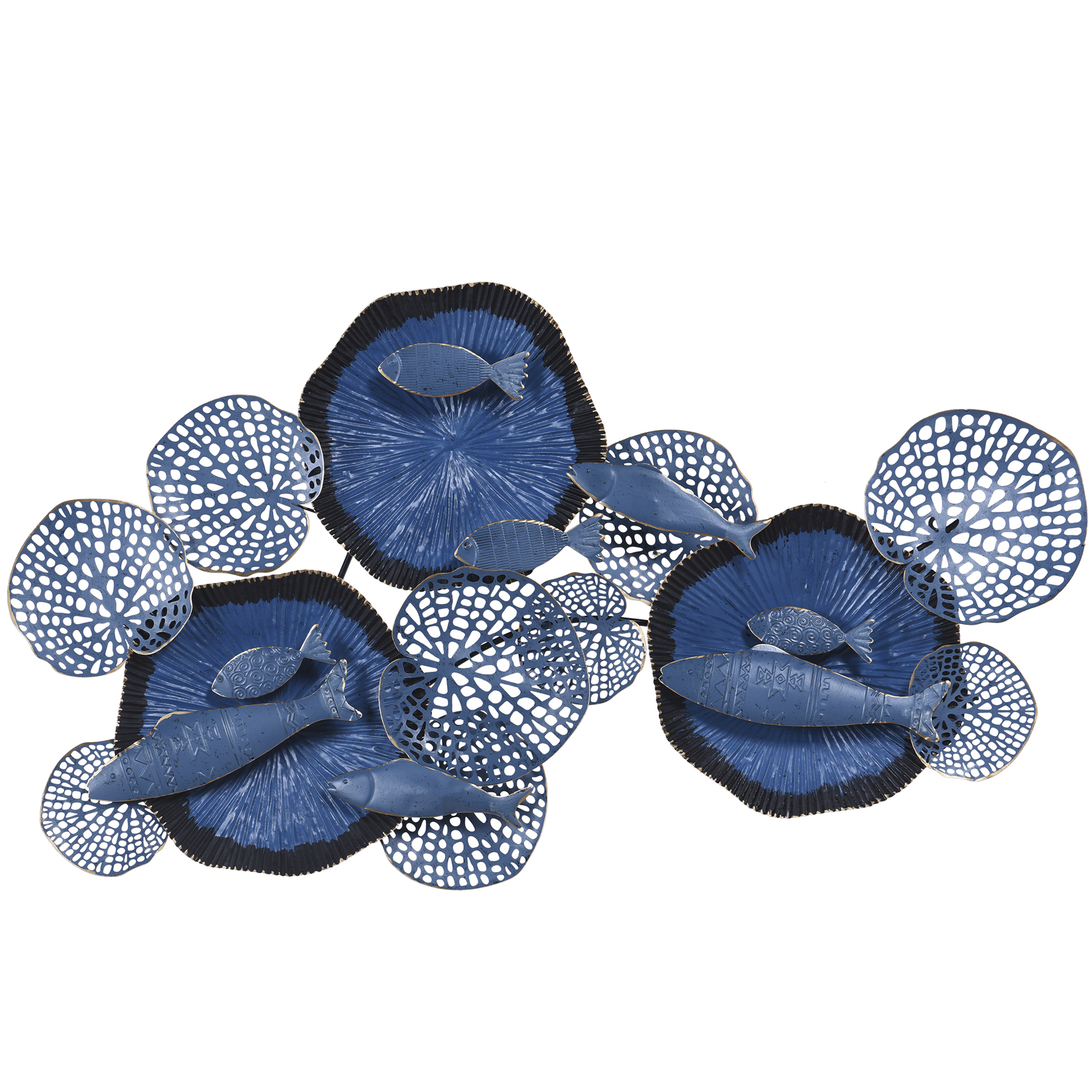 Nobu Navy/Black/Gold Wall Art