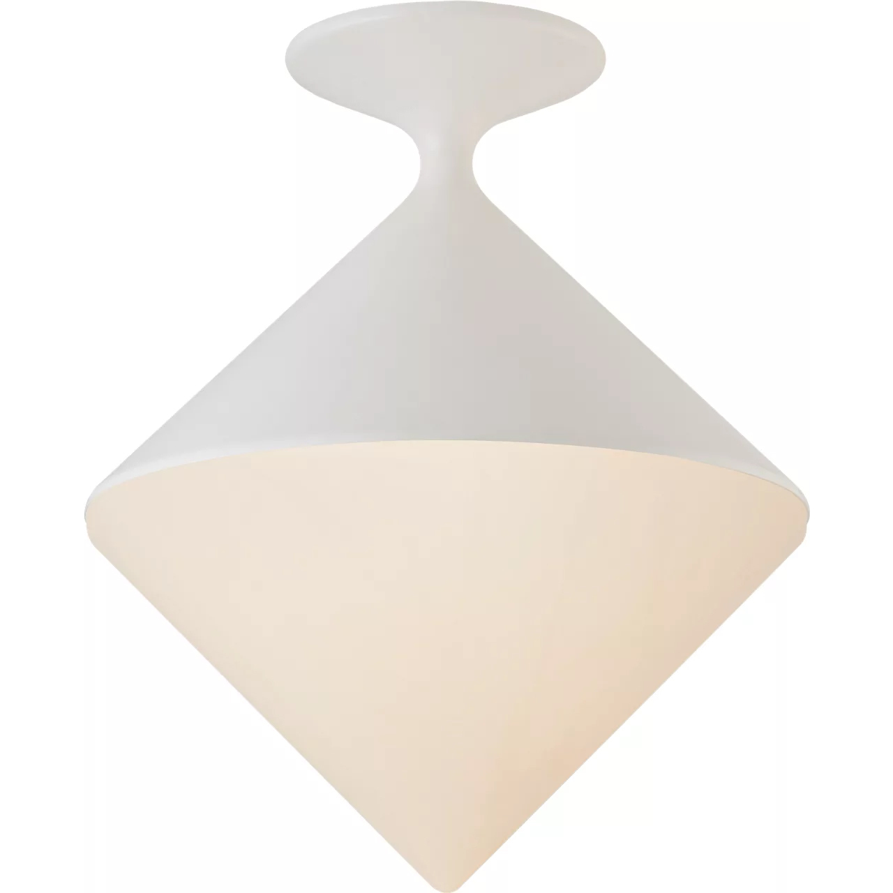 AERIN Sarnen LED 13.25 inch Matte White Flush Mount Ceiling Light, Small