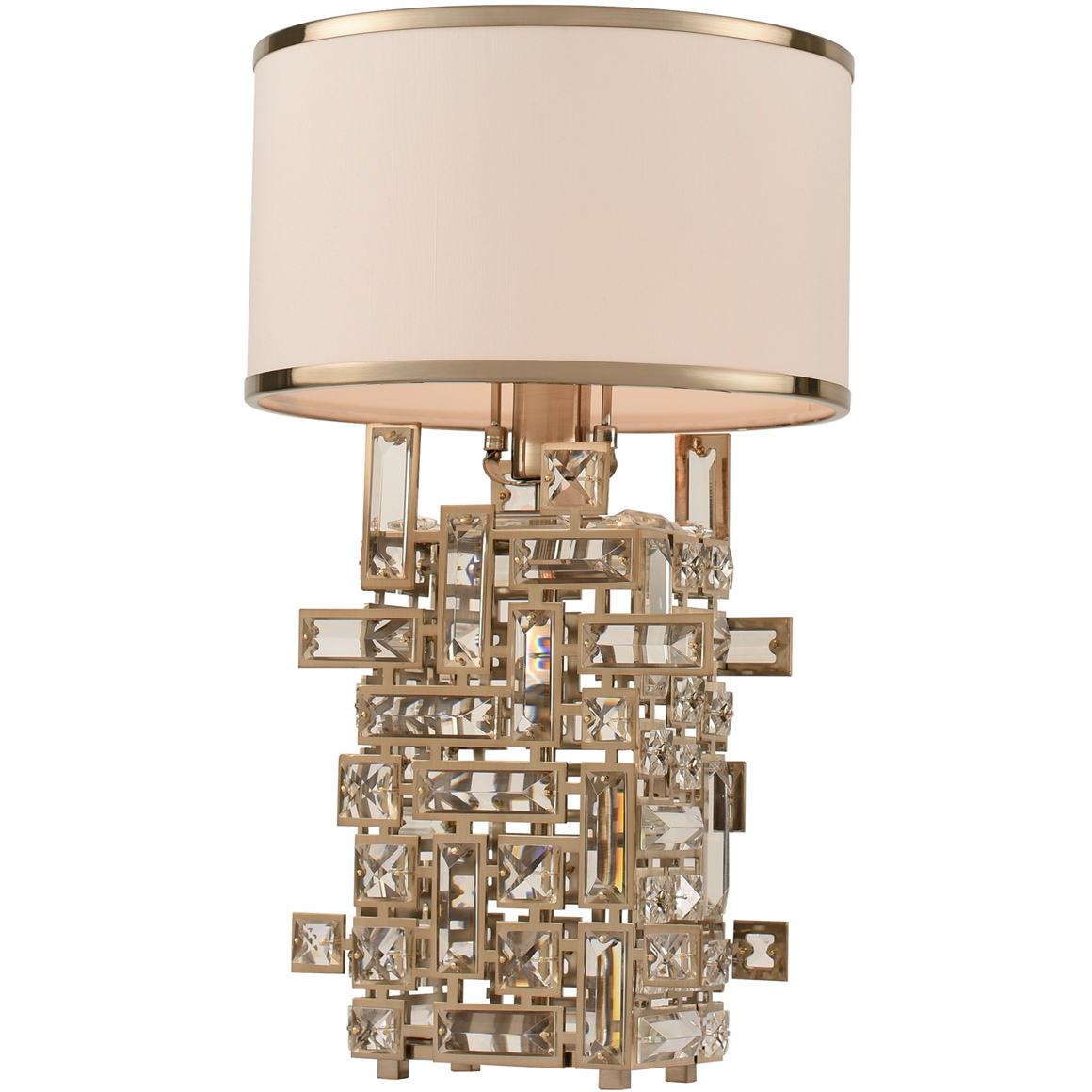 Vermeer 20 inch 60.00 watt Brushed Champagne Gold Table Lamp Portable Light