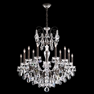 Sonatina 14 Light 120V Chandelier in Heirloom Gold with Clear Crystals from Swarovski main image 0