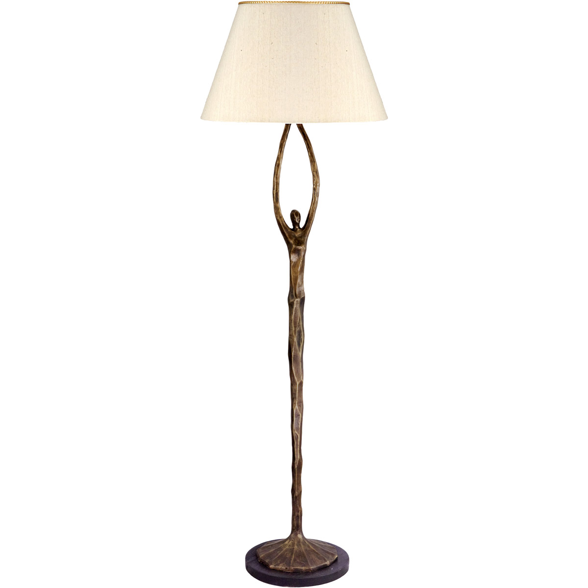 Larry Laslo 66 inch 100.00 watt Patinated Floor Lamp Portable Light