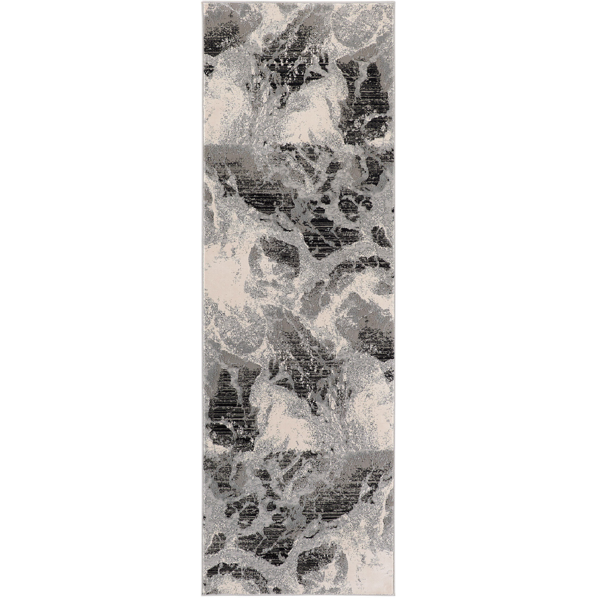 Artema 94 X 32 inch Black/White Rug in 2 x 8