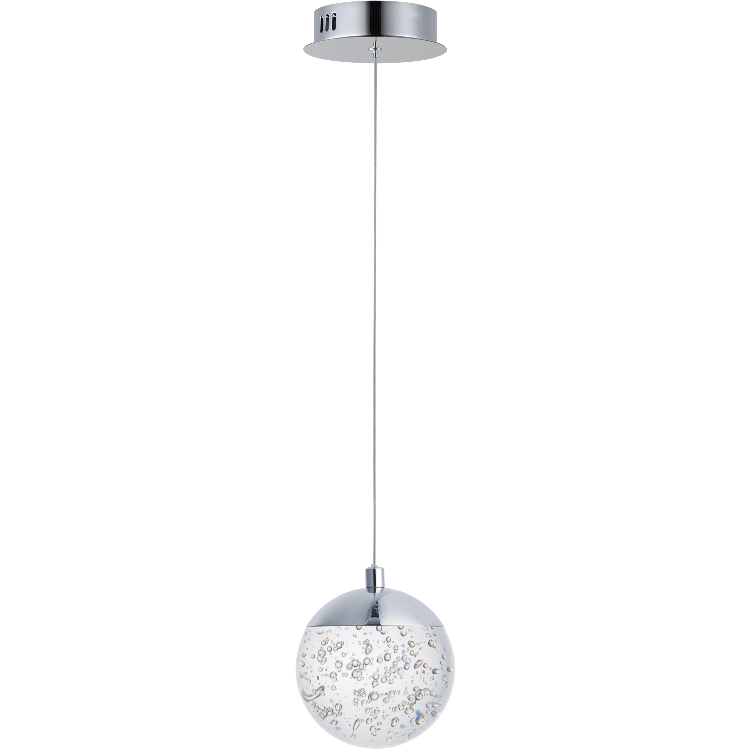 Orb II LED 5.5 inch Polished Chrome Single Pendant Ceiling Light