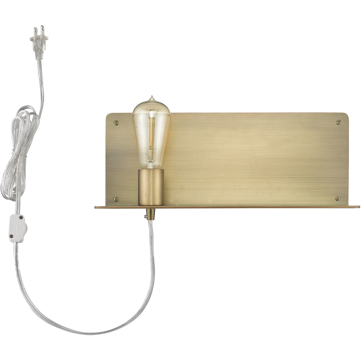 Arris 1 Light 15 inch Aged Brass Sconce Wall Light