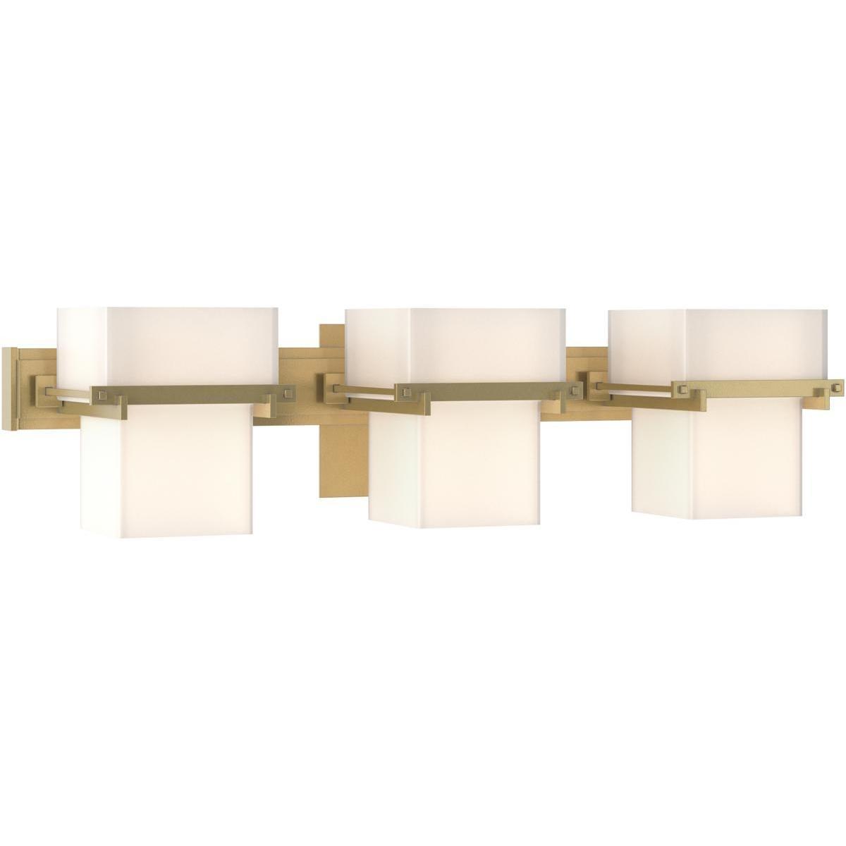 Kakomi 3 Light 24.5 inch Modern Brass Sconce Wall Light