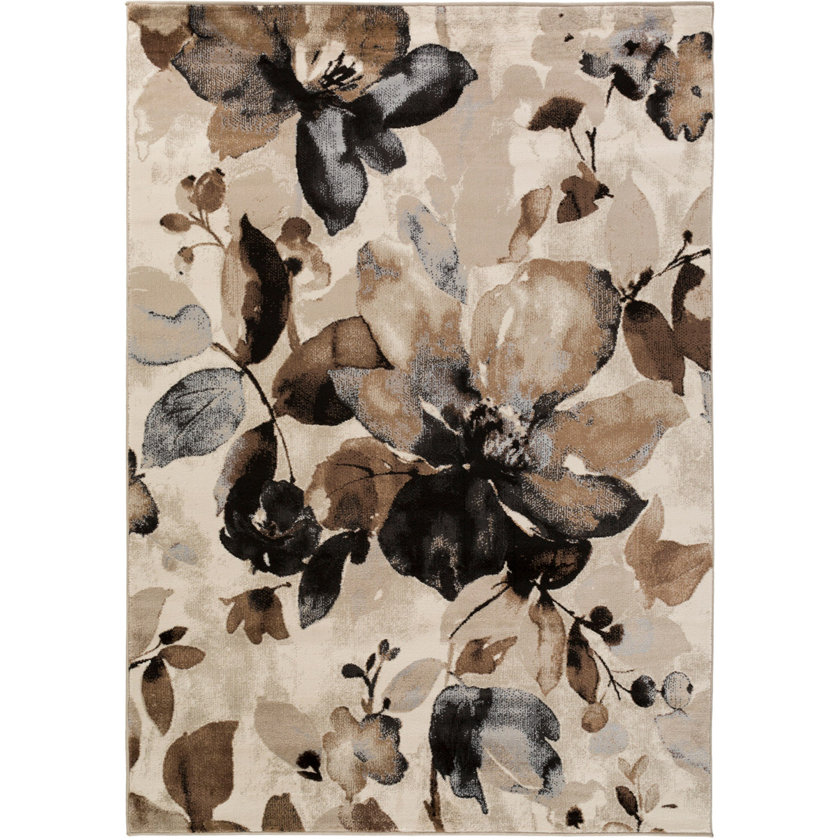 Nova 35 X 26 inch Tan/Camel/Black/Medium Gray Rugs, Polypropylene