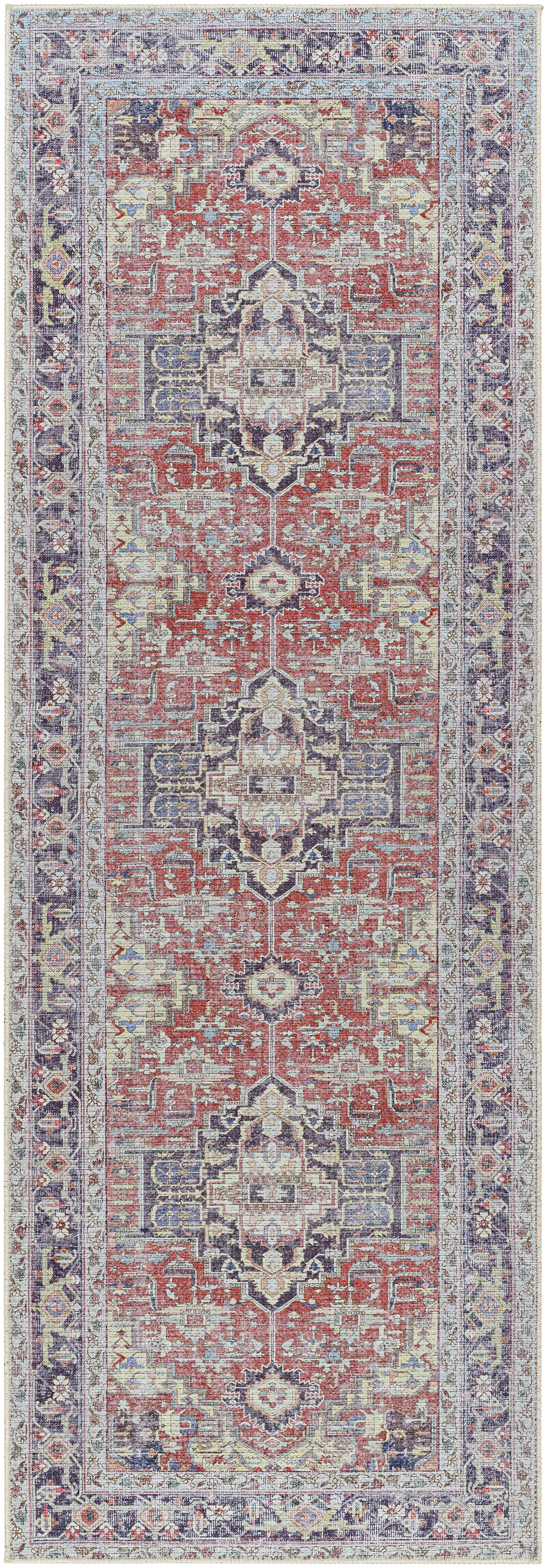 Amelie 94 X 31 inch Grey Rug, Runner