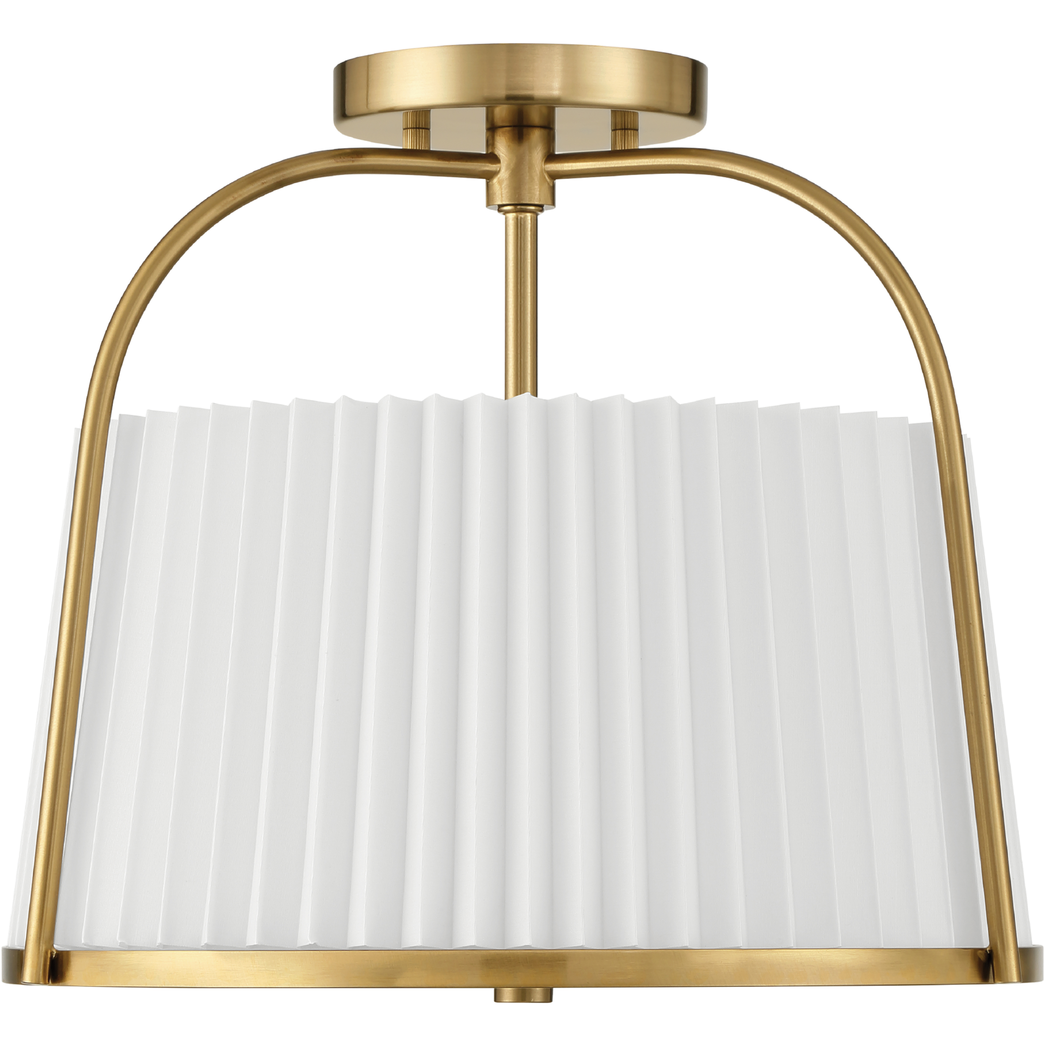 Atmore 2 Light 14 inch Alturas Gold Semi Flush Mount Ceiling Light, Large