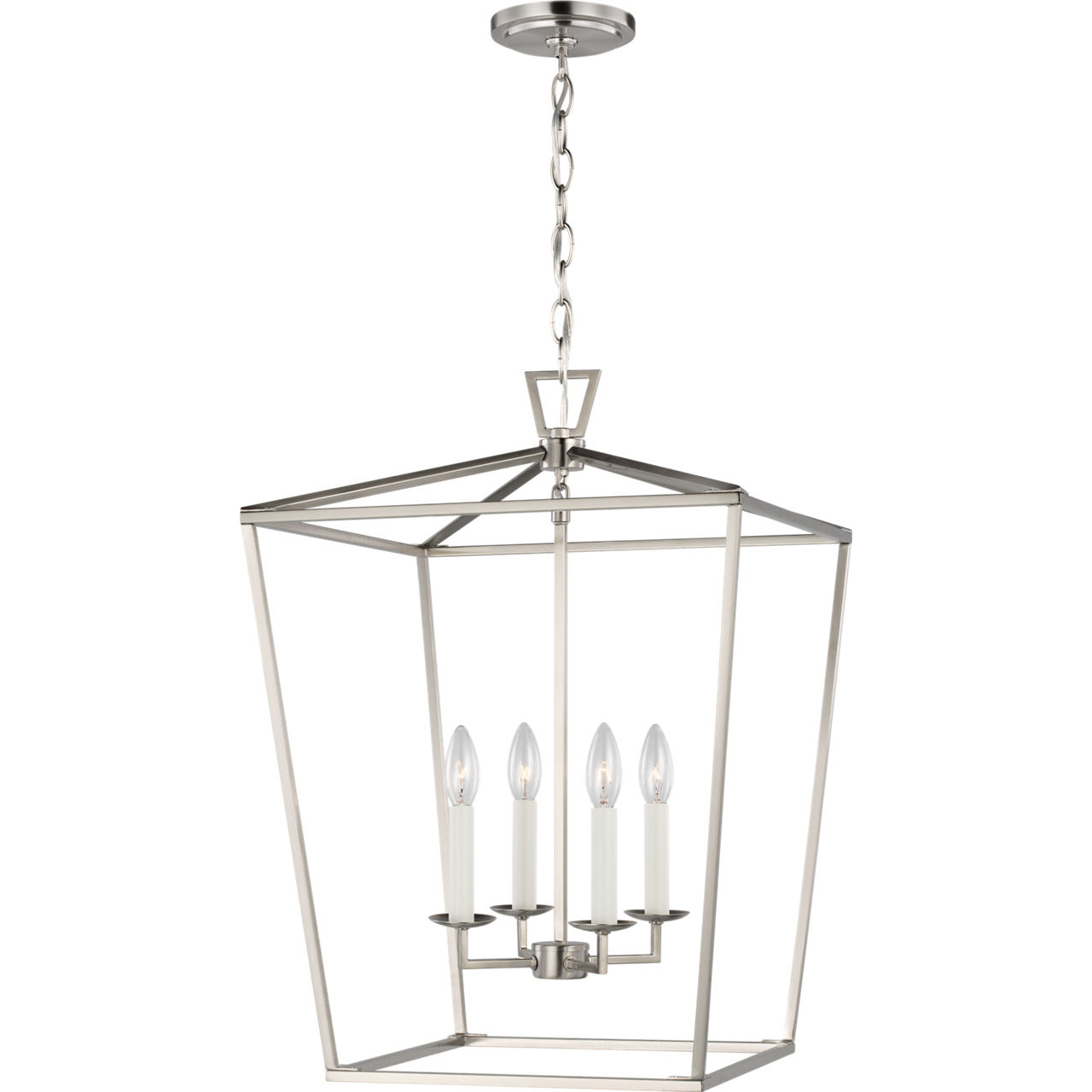 C&M by Chapman & Myers Dianna 4 Light 17 inch Brushed Nickel Pendant Ceiling Light
