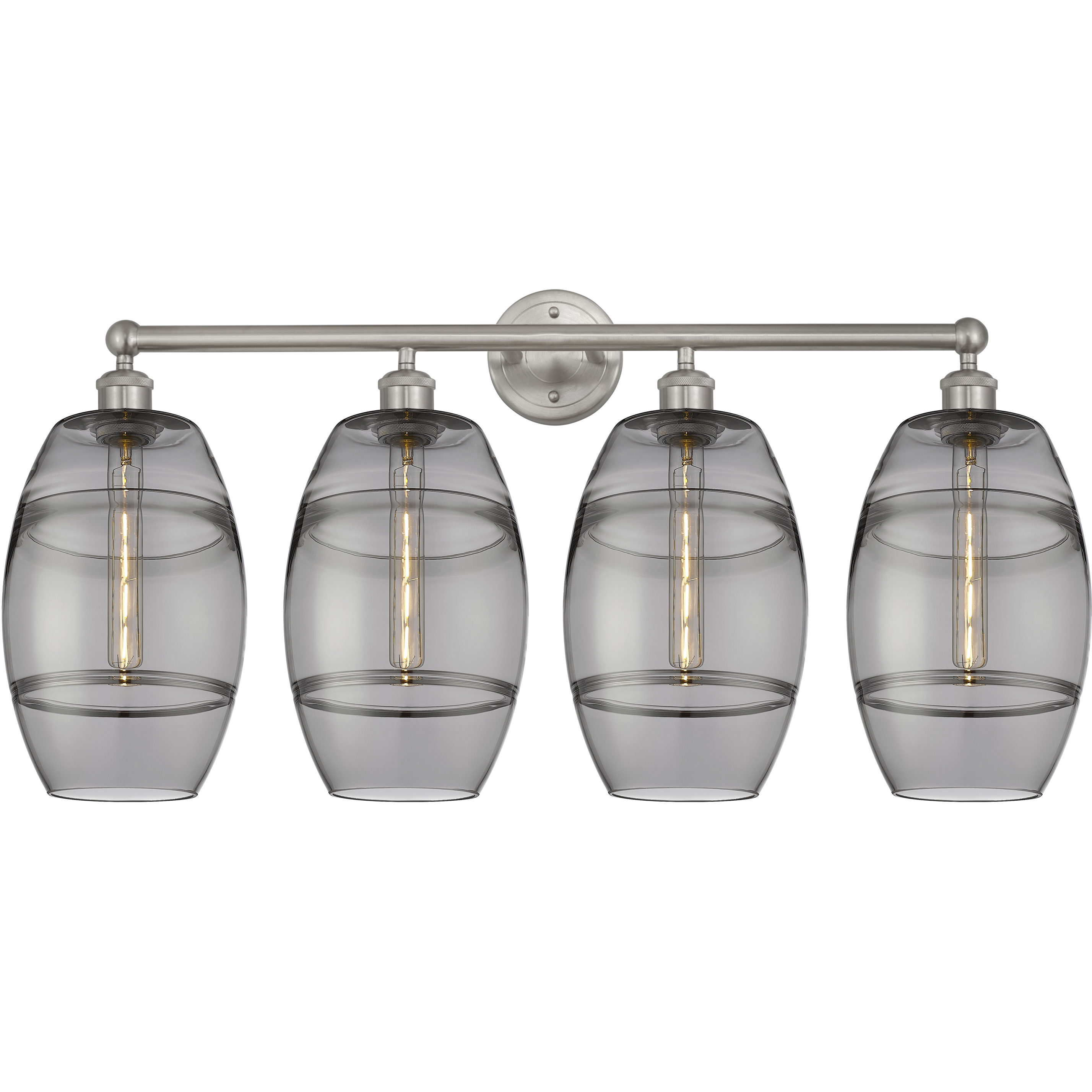 Edison Vaz 4 Light 35 inch Satin Nickel Bath Vanity Light Wall Light