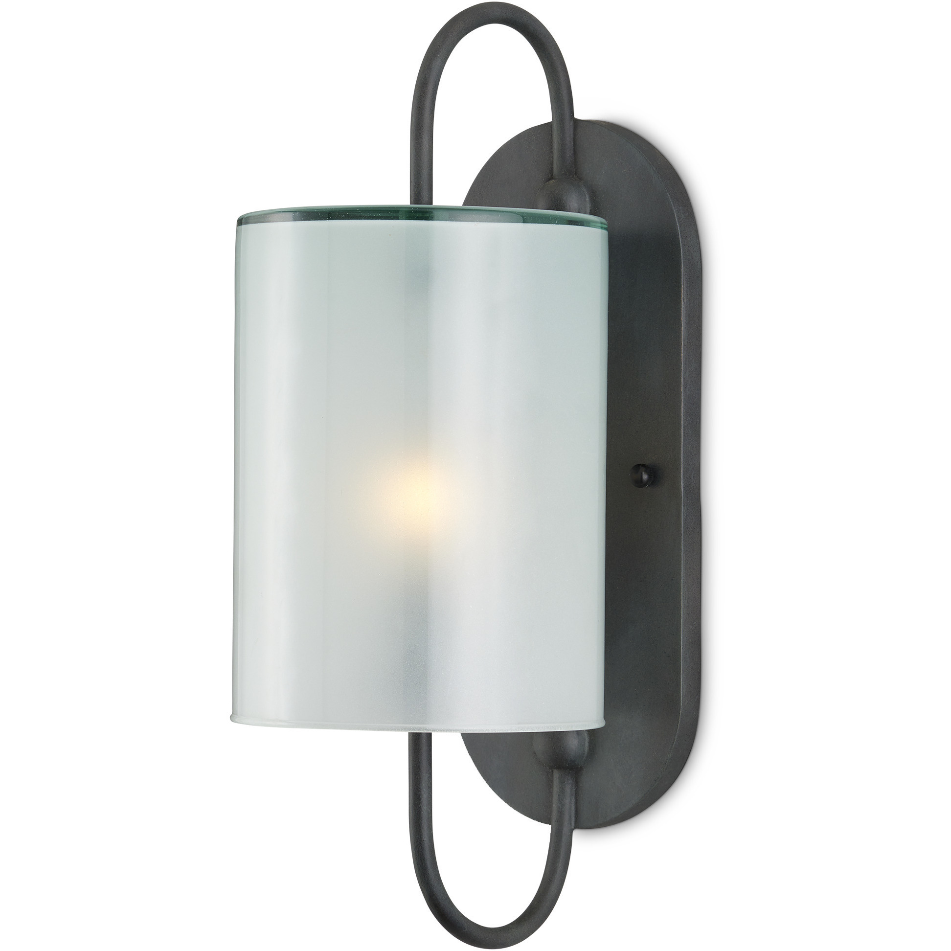 Glacier 1 Light 6 inch Antique Bronze Bath Sconce Wall Light
