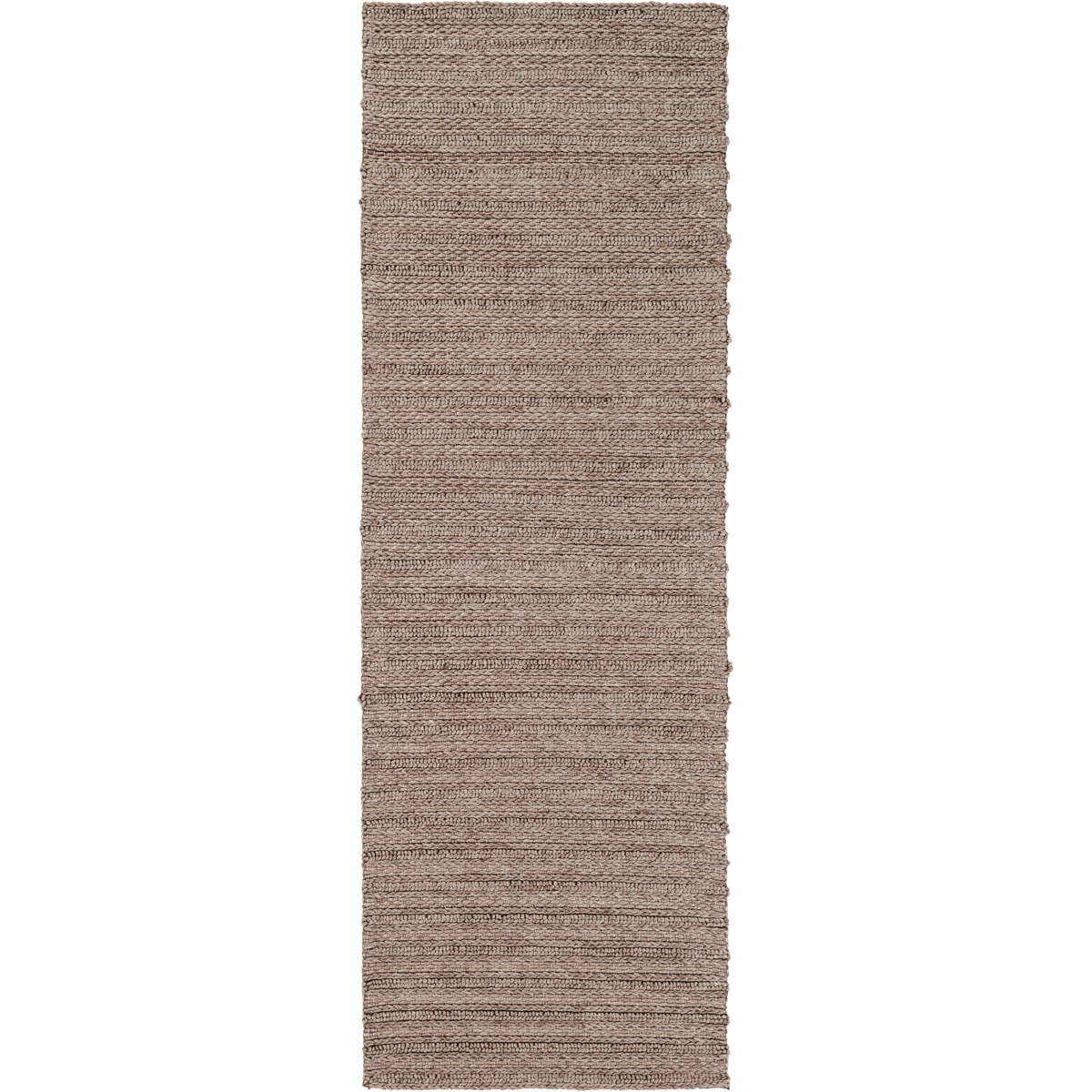 Kindred 96 X 30 inch Medium Gray Rugs, Viscose and Wool