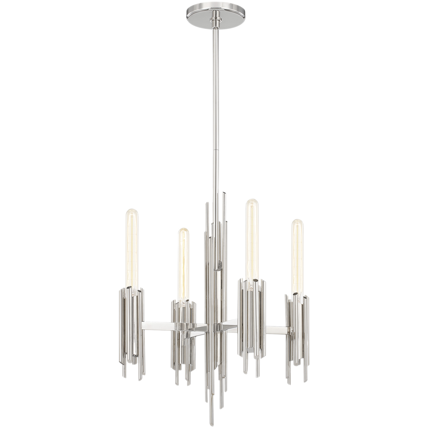 Torres 4 Light 19.25 inch Polished Nickel Chandelier Ceiling Light
