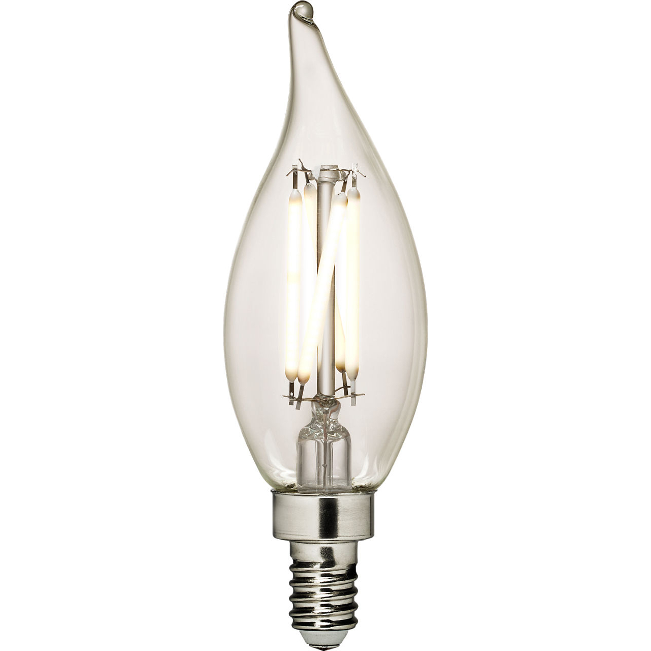 Branded Lamps LED F - Flame Tip C - E12 Candelabra 4 watt 120 3000K Light Bulb