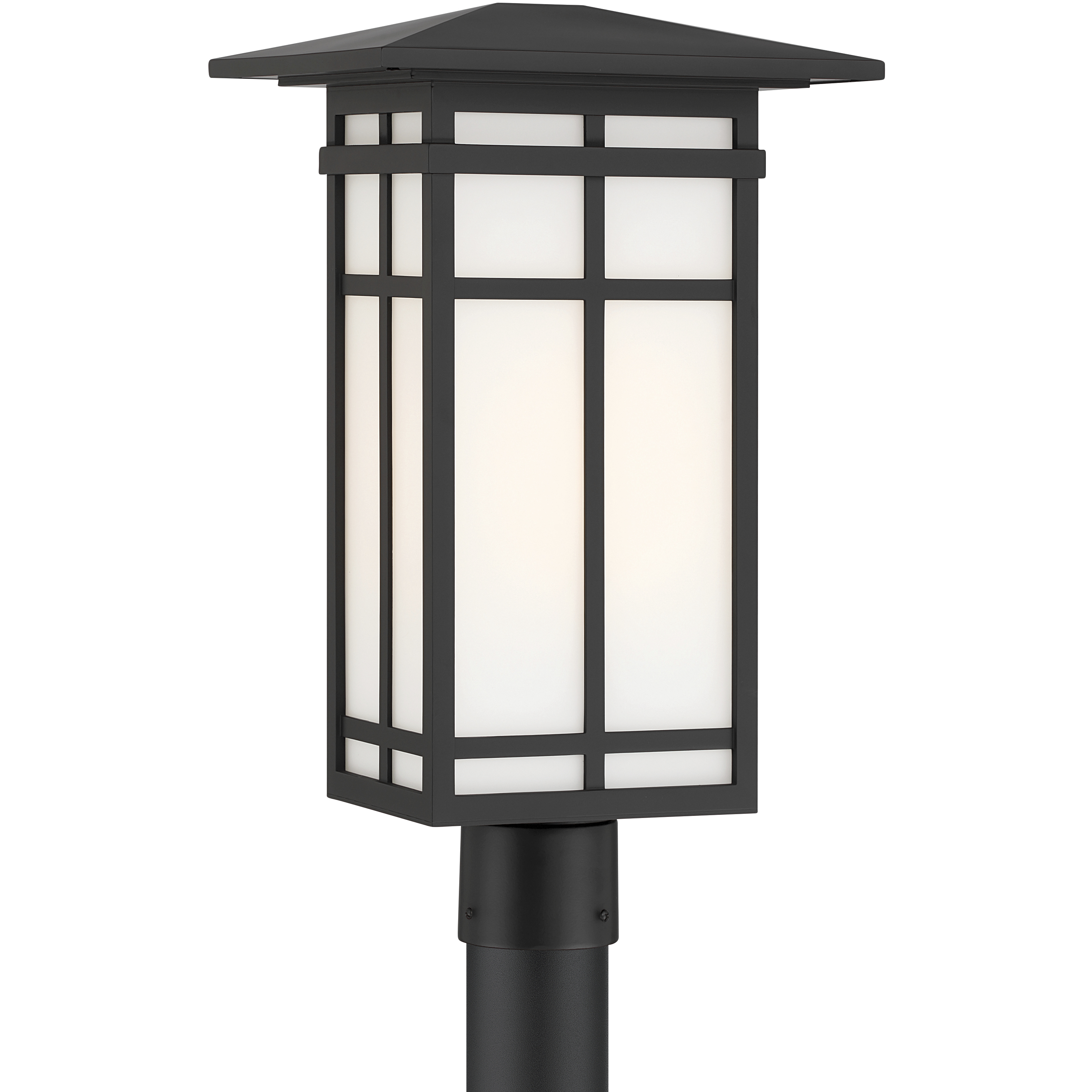 Grydton 1 Light 19.25 inch Dark Matte Black Outdoor Post Lantern