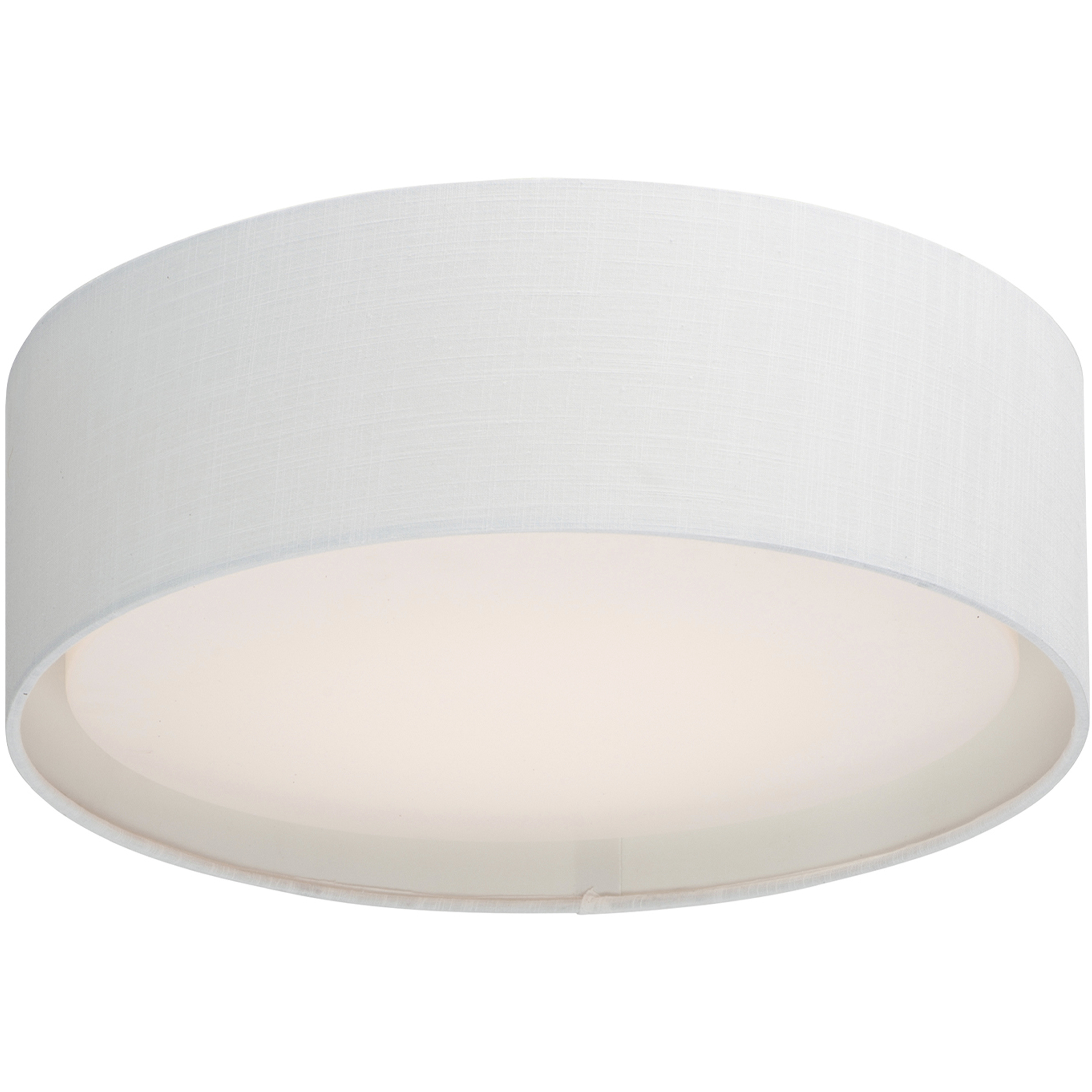 Prime LED 20 inch Flush Mount Ceiling Light in White Linen