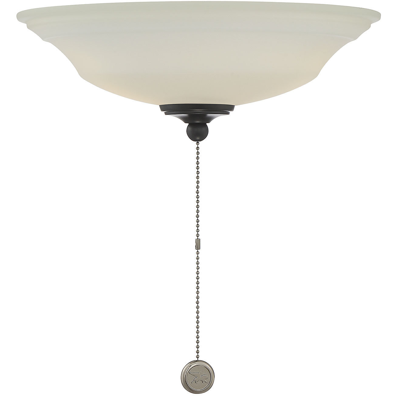 Windstar 2 Light Incandescent Matte Black Fan Light Kit