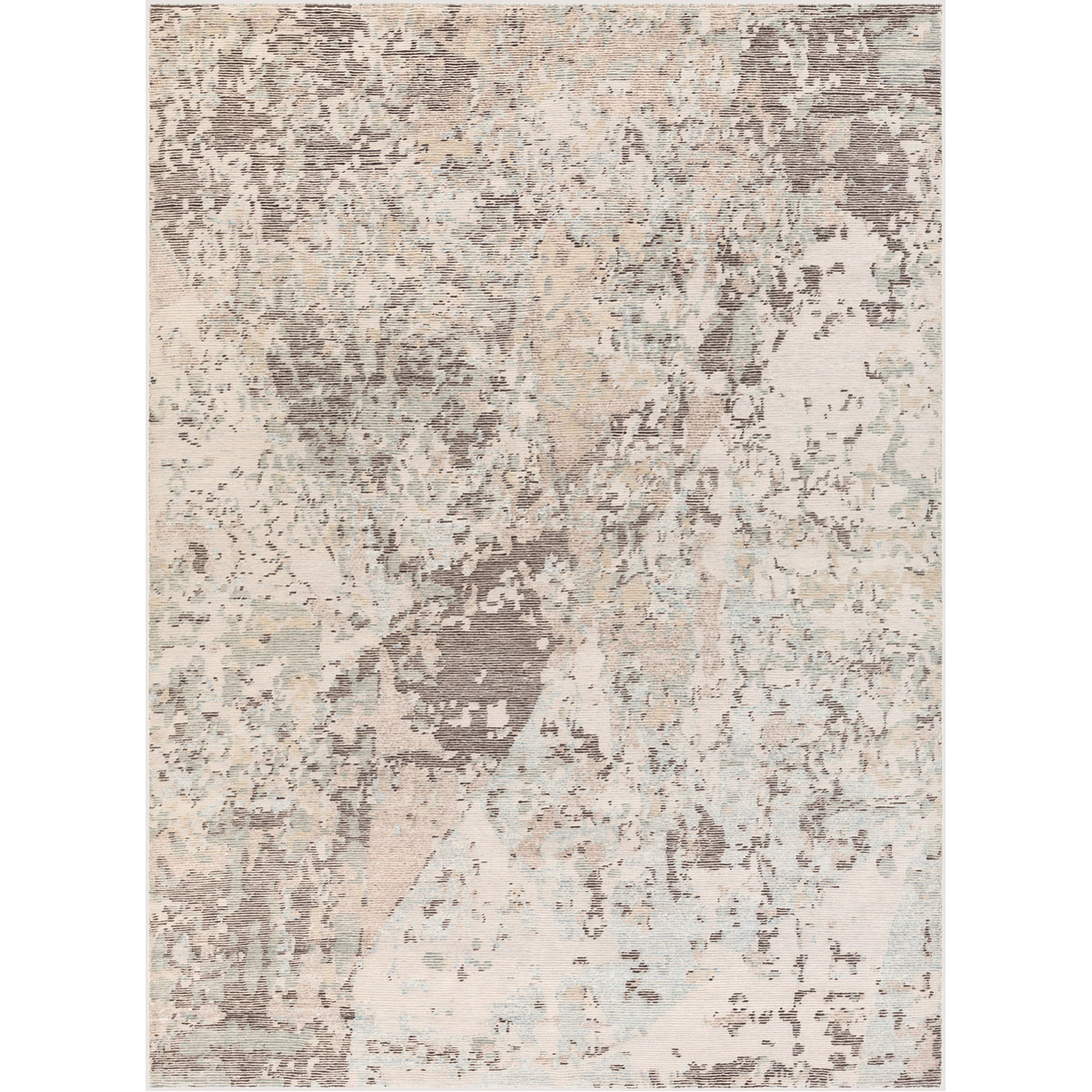Baranof 132 X 96 inch Dark Brown/Sage/Light Gray/Cream Rugs