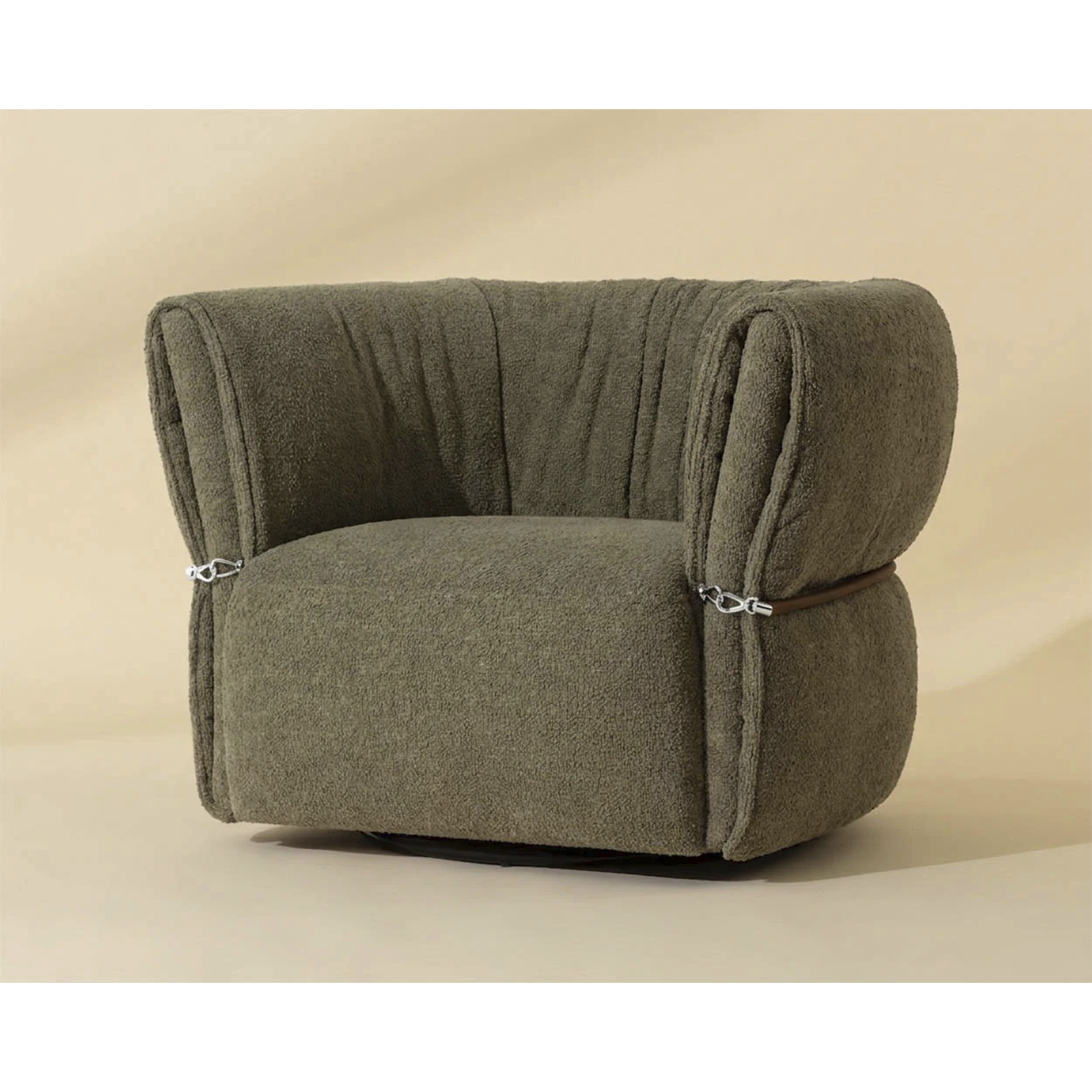 Davisville Colorado Eucalyptus Swivel Armchair
