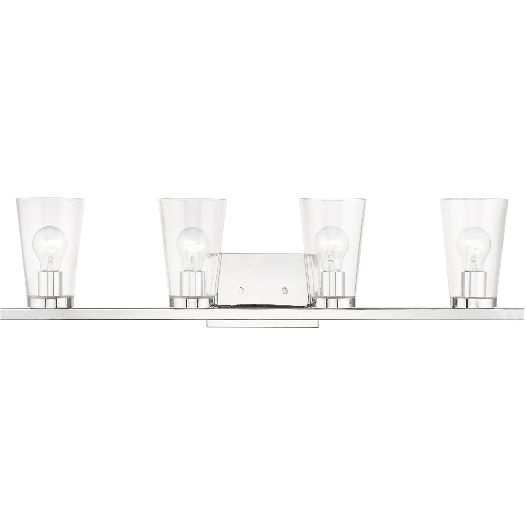 Cityview 4 Light 32 inch Polished Chrome Vanity Sconce Wall Light, Large